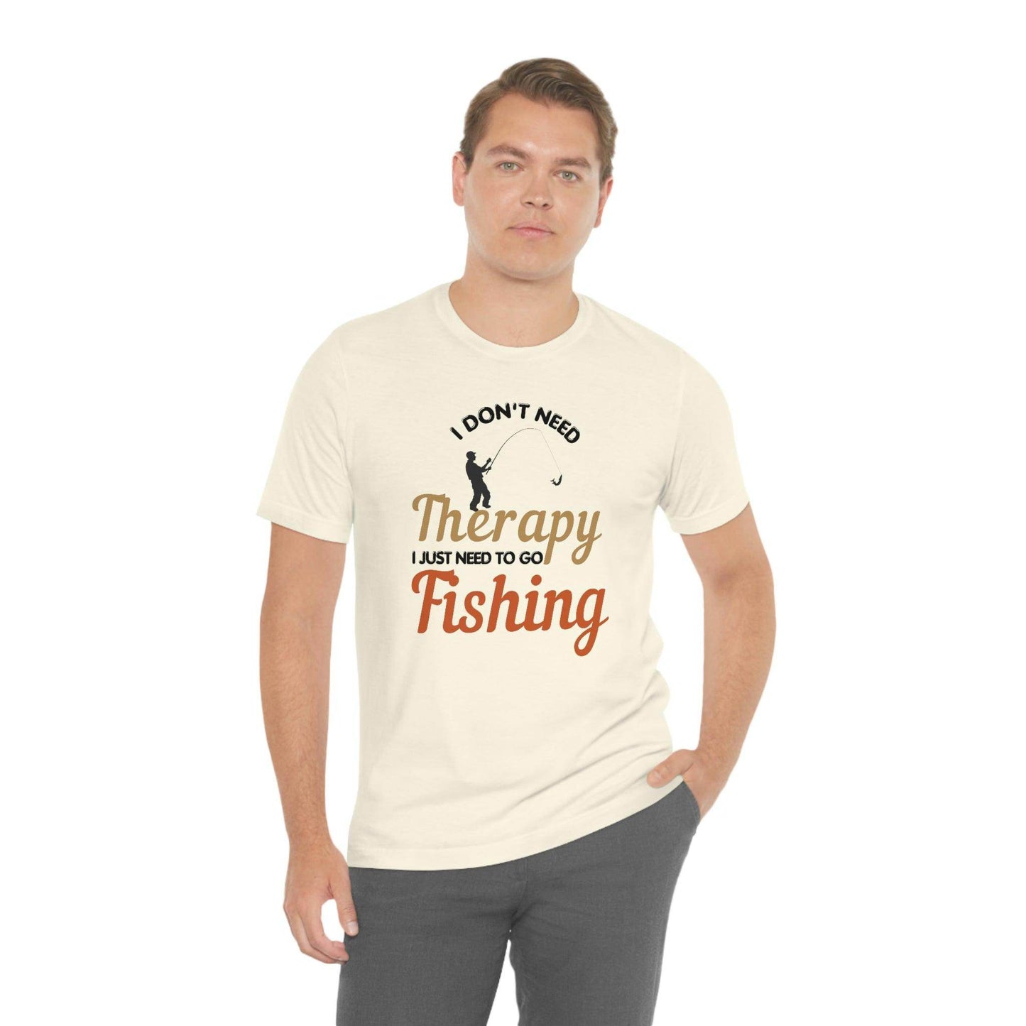 I don't need therapy I just need to go Fishing shirt, fishing shirt, dad shirt, father's day shirt, gift for Dad - Giftsmojo