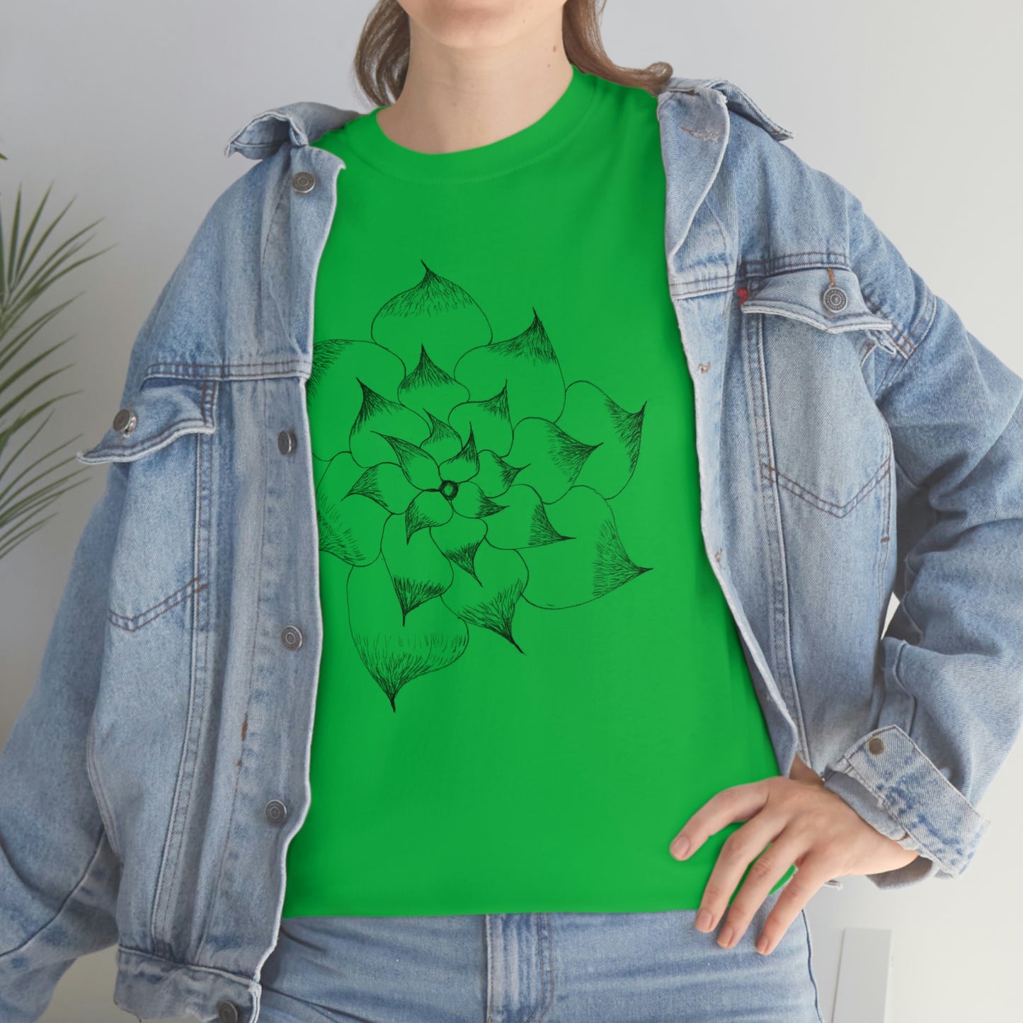 Flower Tee, custom designed tee, flower t-shirt, floral graphic tee