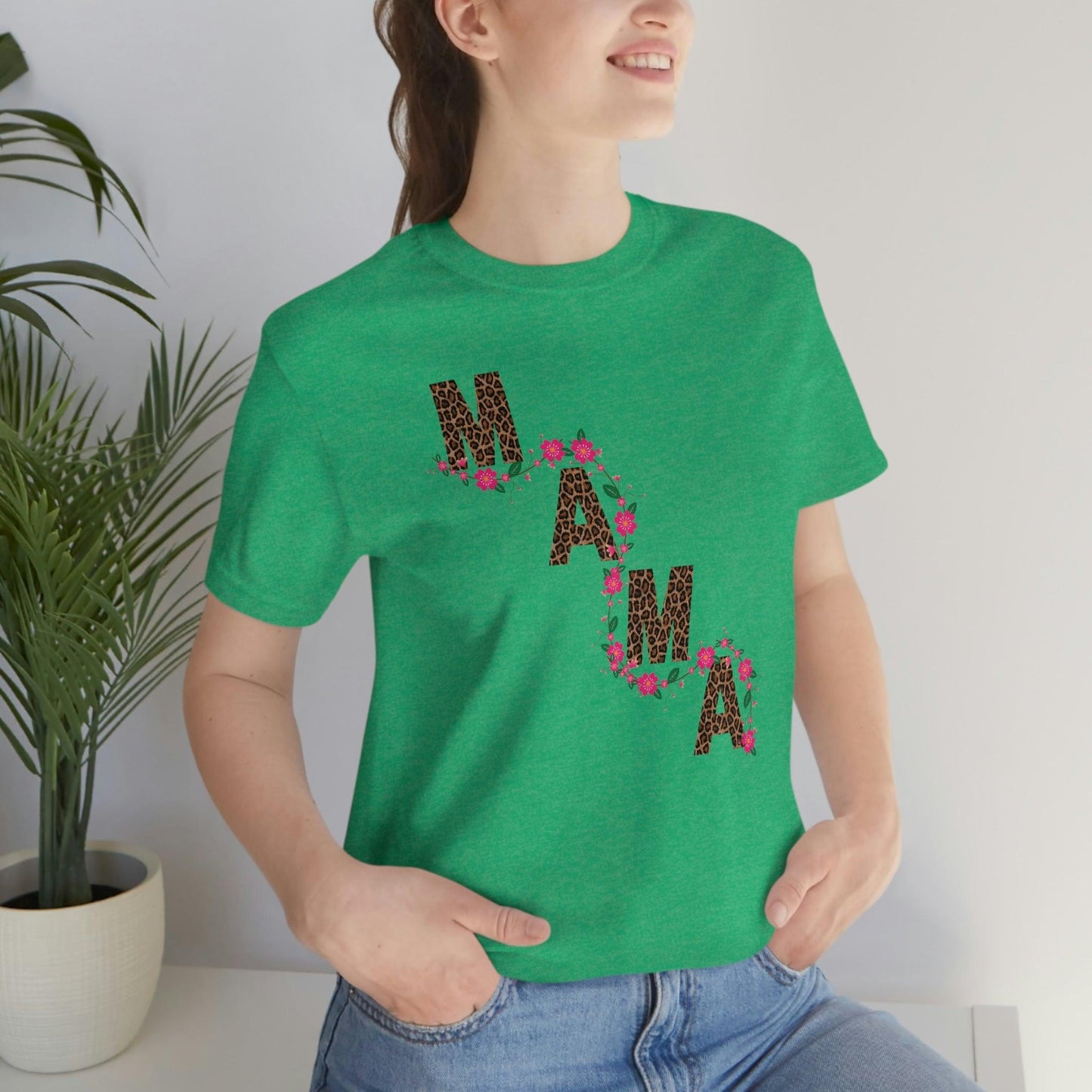 Leopard print Mama shirt Flower mama shirt - Leopard Mama Shirt mothers day shirt new mom shirt - Giftsmojo