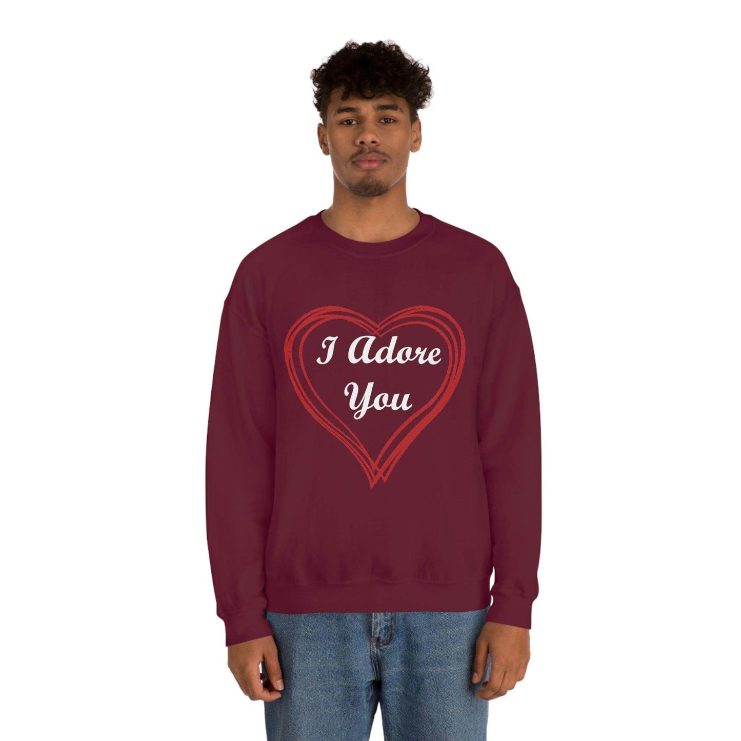 I Adore You Crewneck Sweatshirt - Giftsmojo