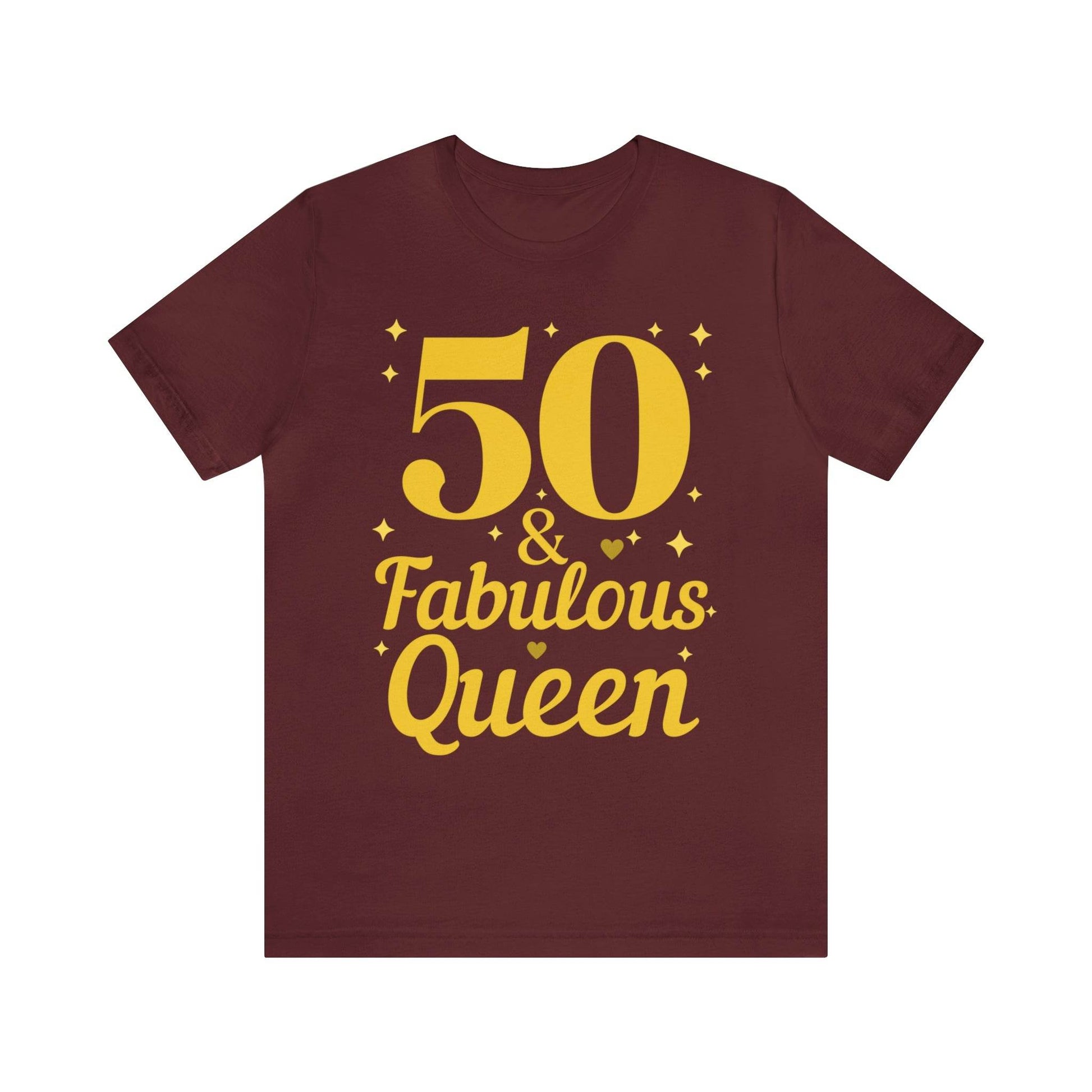 50 and Fabulous Queen shirt, Funny 50th birthday shirt - Giftsmojo