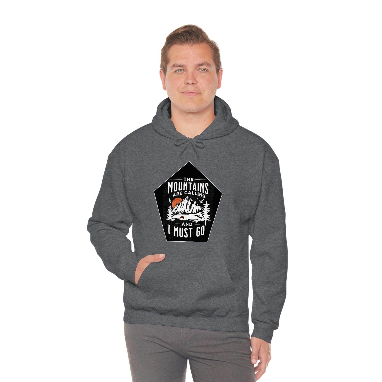 The Mountains are Calling and I Must Go, Hooded Sweatshirt - Giftsmojo