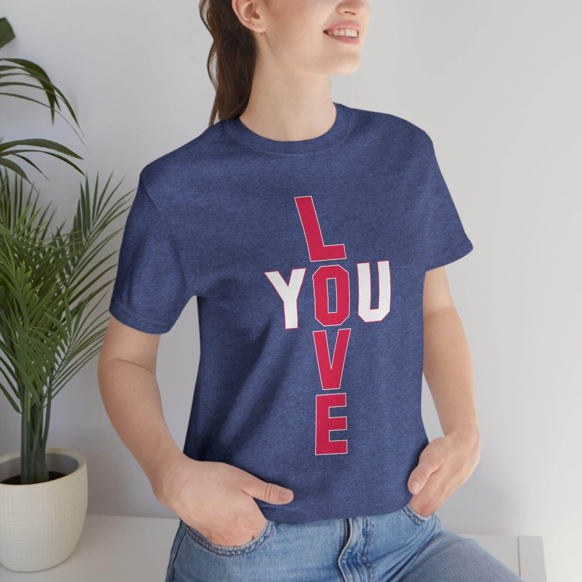 T-shape Love you Tee - Giftsmojo