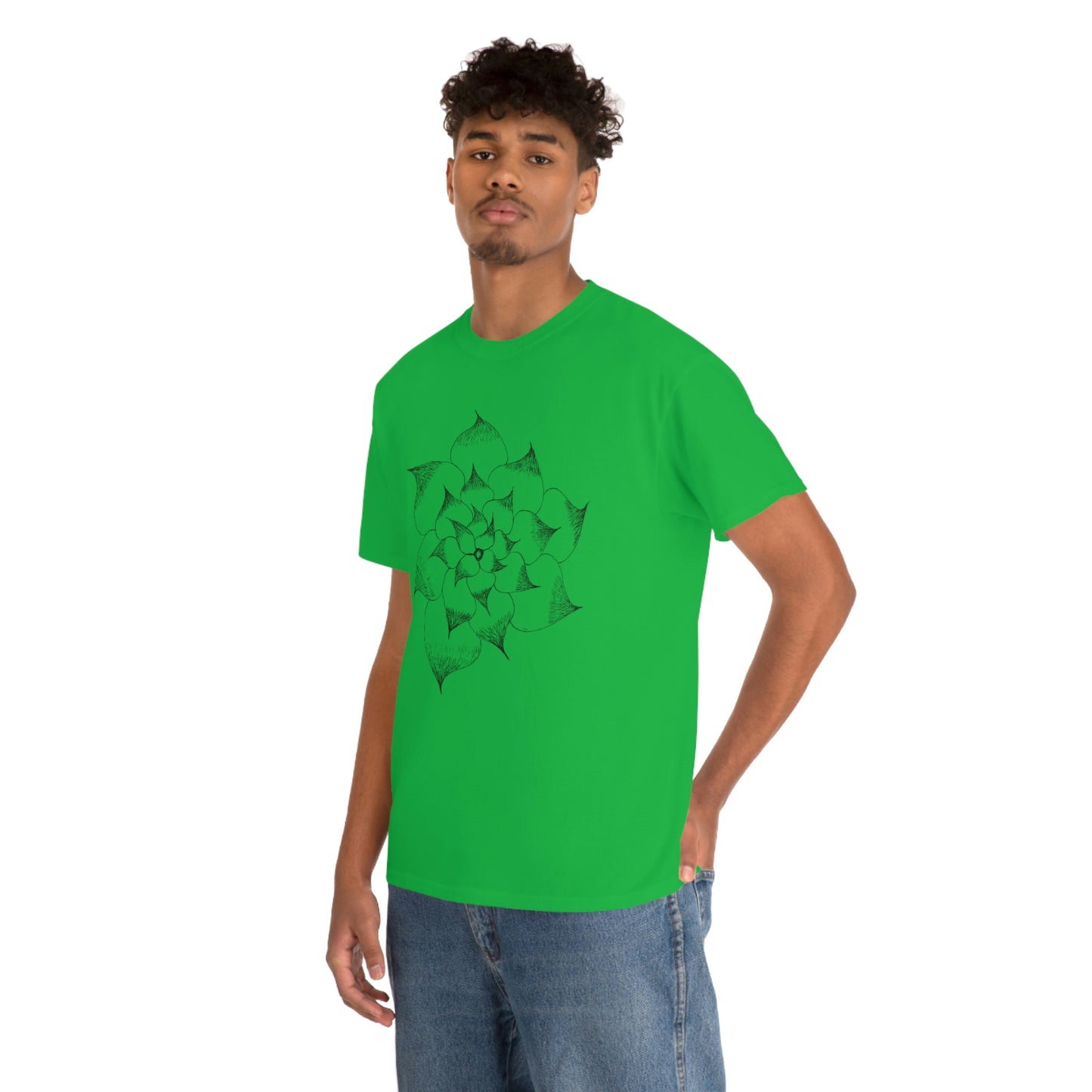Flower Tee, custom designed tee, flower t-shirt, floral graphic tee