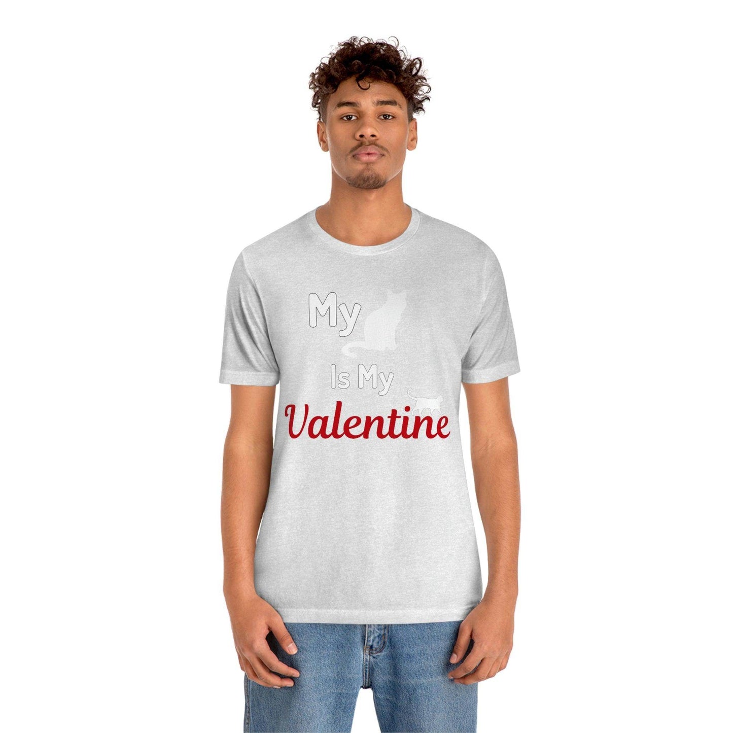 My Cat is My Valentine, Pet lover Valentine shirt - Cute cat lover shirt - gift for cat lovers - Giftsmojo