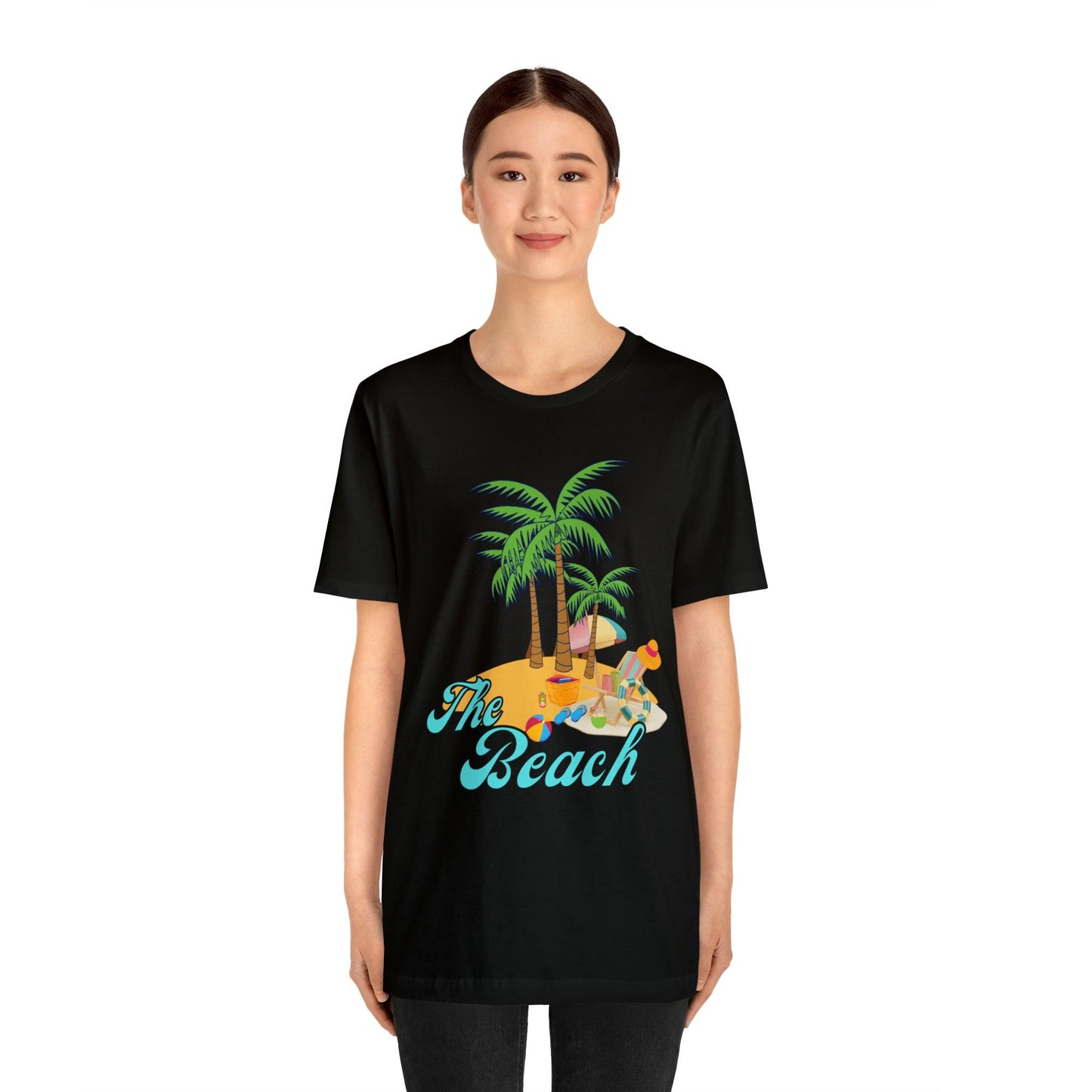 The Beach shirt, Beach t-shirt, Summer shirt, Beachwear, Beach fashion, Tropical print, Trendy design, Stylish beach apparel