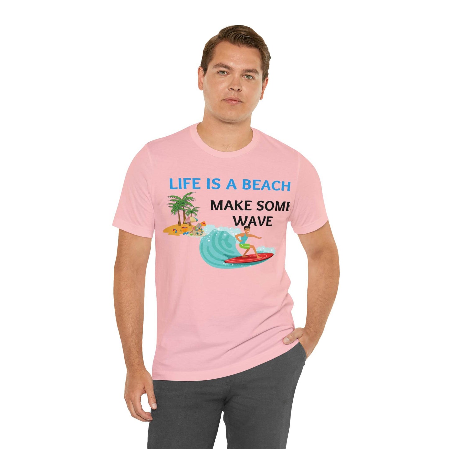 Life is a Beach shirt, Beach t-shirt, Summer shirt, Relaxing beachwear, Coastal fashion, Beach-inspired clothing, Beach adventure apparel - Giftsmojo