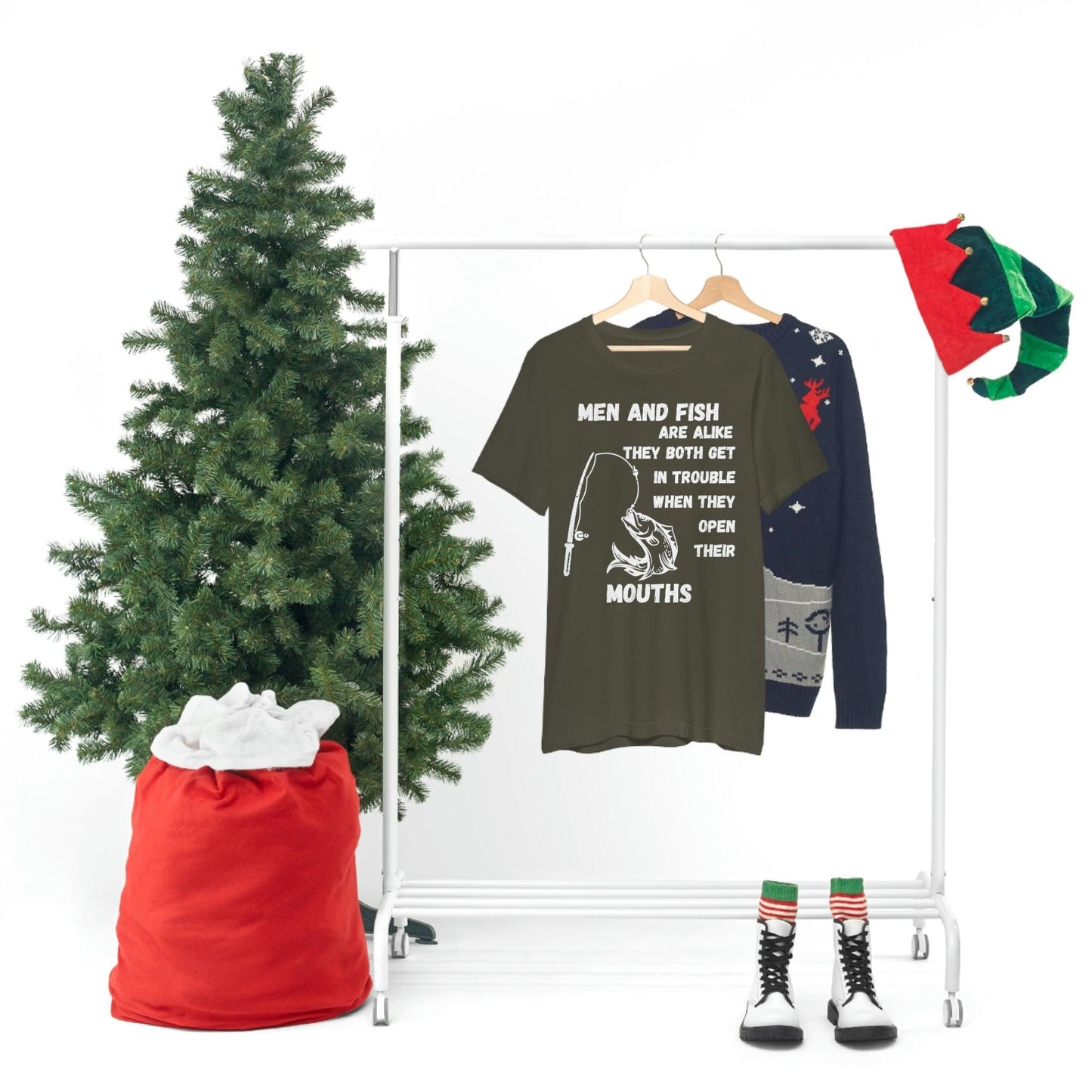 Men and Fish are Alike - Funny fishing shirt - Giftsmojo