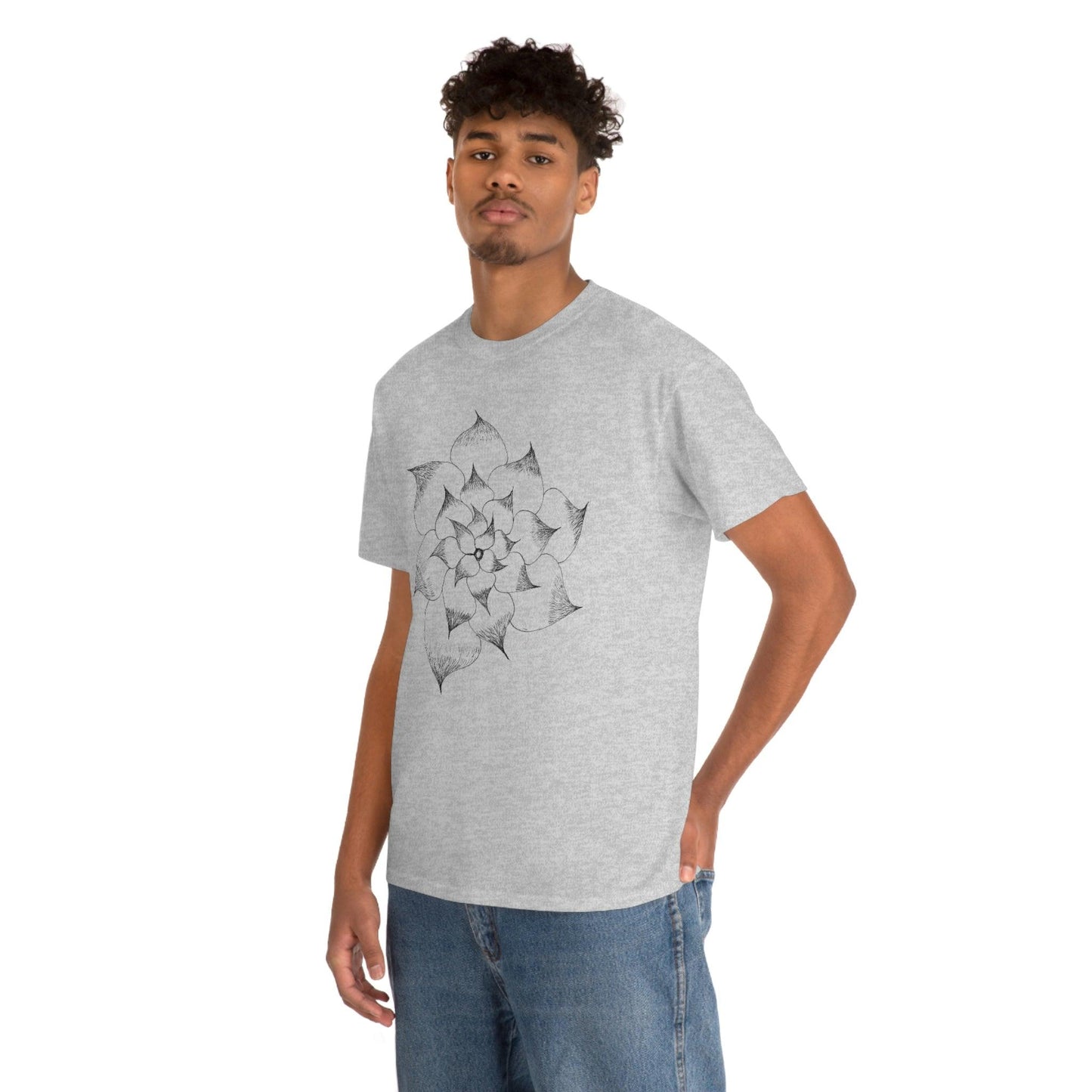 Flower Tee, custom designed tee, flower t-shirt, floral graphic tee - Giftsmojo