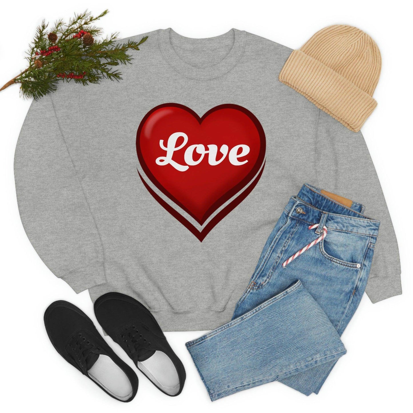 Love Sweatshirt, Valentine's Gift, - Giftsmojo