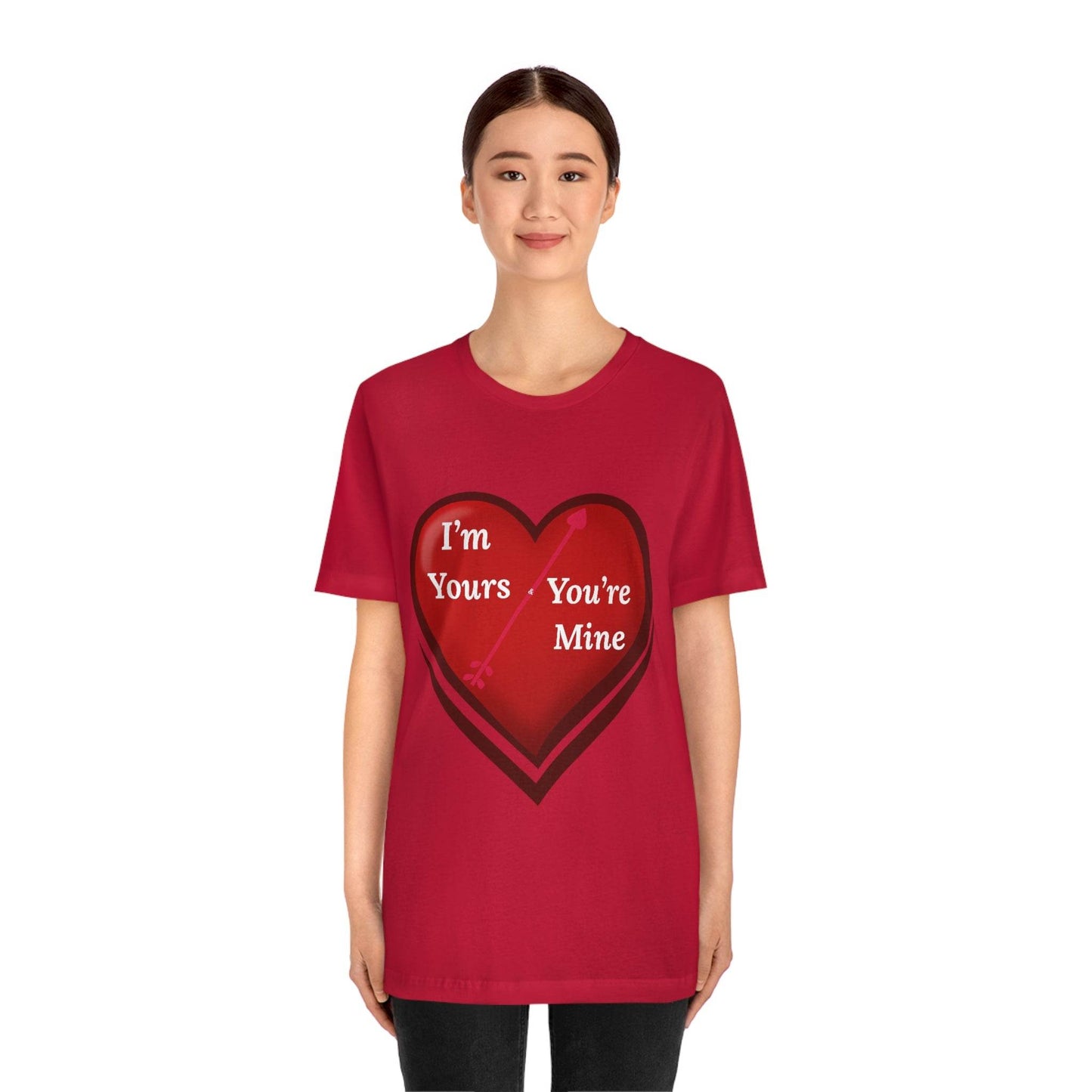 I'm Yours and You're Mine Heart Tee - Giftsmojo