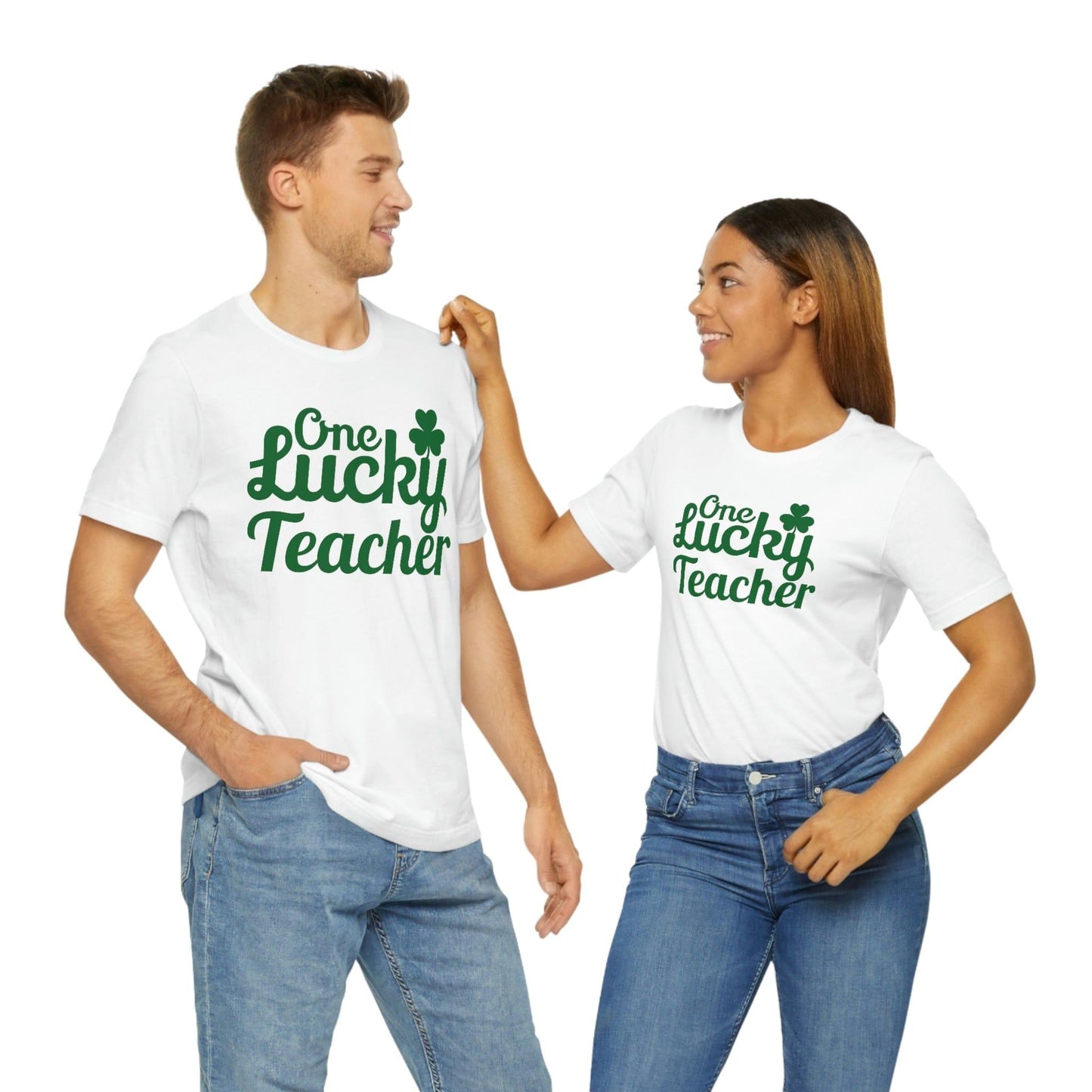 One Lucky Teacher Shirt feeling Lucky St Patrick's Day shirt - Funny St Paddy's day Funny Shirt - Giftsmojo