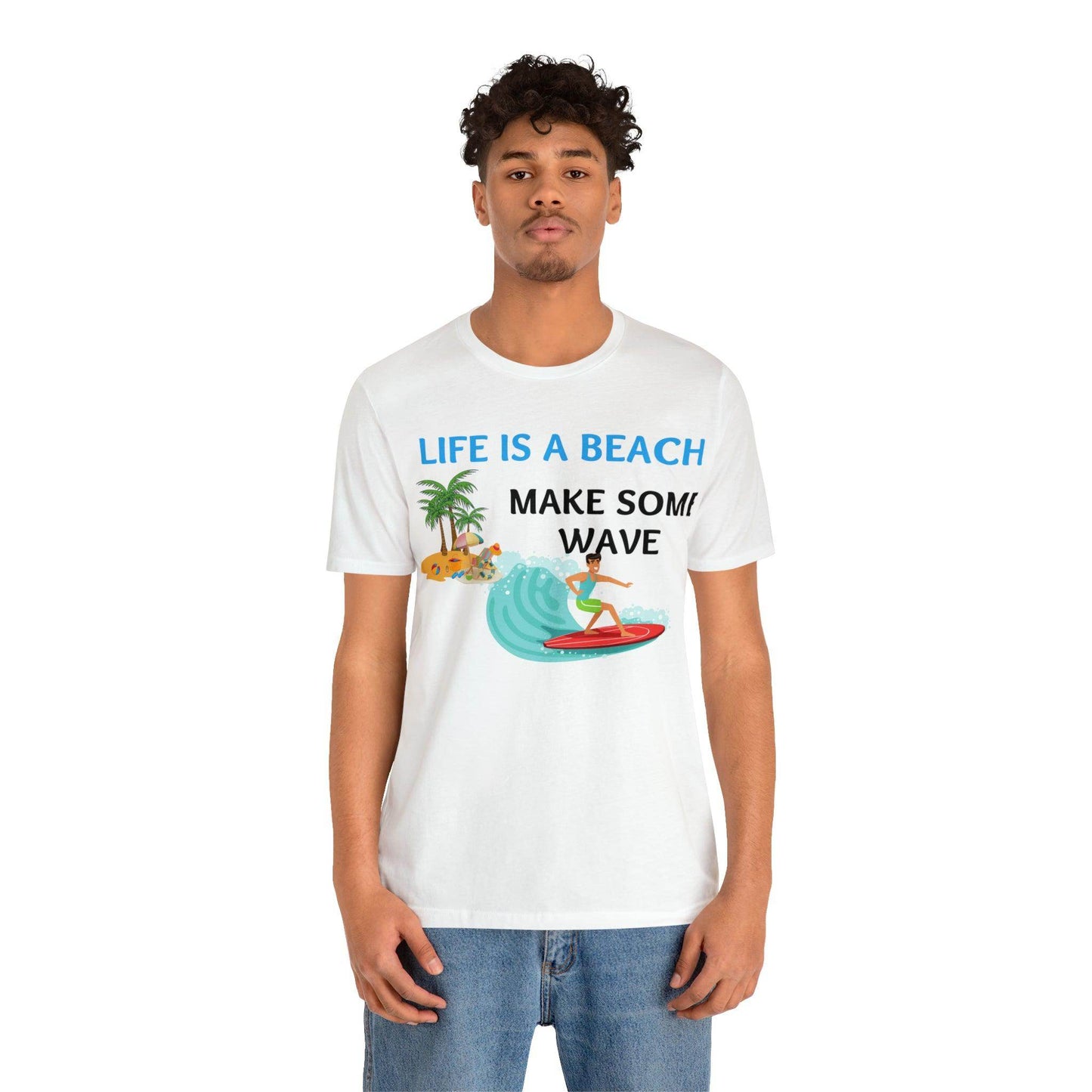Life is a Beach shirt, Beach t-shirt, Summer shirt, Relaxing beachwear, Coastal fashion, Beach-inspired clothing, Beach adventure apparel - Giftsmojo