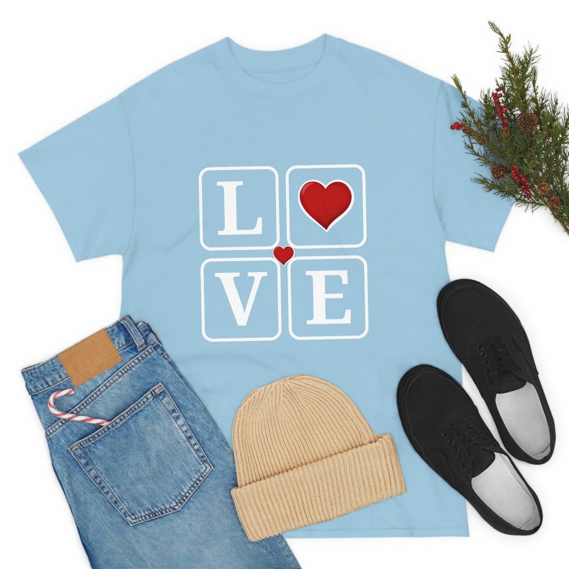 Love square Hearts Shirt, Great Gift for Valentine's day, birthday, engagement, anniversary and many more - Giftsmojo