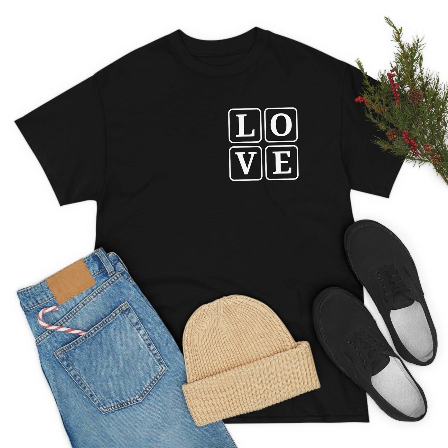 Love Square T-Shirt, - Giftsmojo