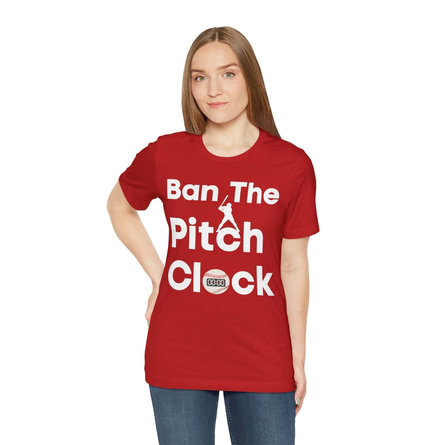 Ban The Pitch Clock in Baseball Ban Baseball Pitch Clock - Show Your Support By Wearing this shirt to the Games - Giftsmojo