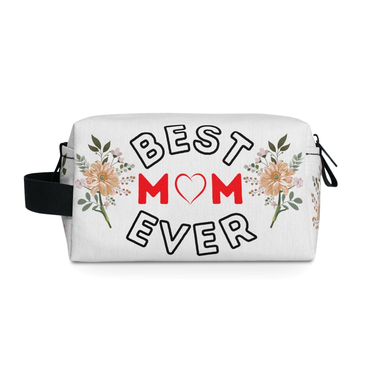 Best Mom Ever Makeup Bag | Cosmetic Bag | Travel bag | Toiletry Bag Women | Cute makeup bag | Makeup pouch | Aesthetic makeup bag - Giftsmojo