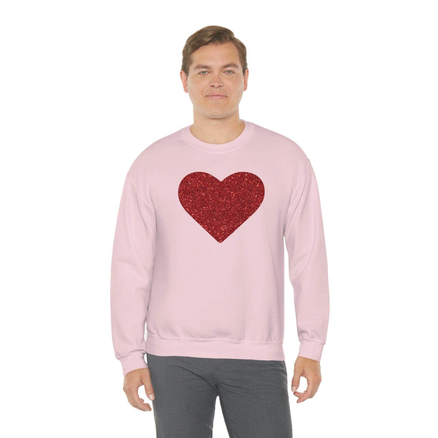 Heart Sweatshirt Love sweatshirt Love Shirt Cute Love Shirt with Heart Valentine sweatshirt - Matching Love shirt Girlfriend gift Boyfriend - Giftsmojo