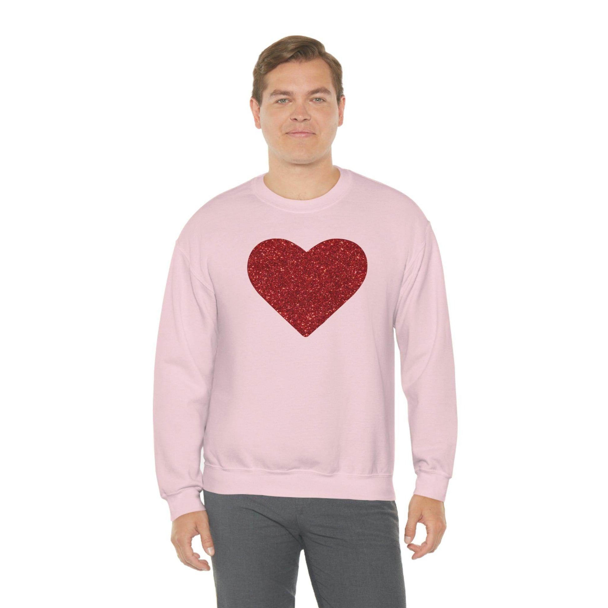 Heart Sweatshirt Love sweatshirt Love Shirt Cute Love Shirt with Heart Valentine sweatshirt - Matching Love shirt Girlfriend gift Boyfriend - Giftsmojo