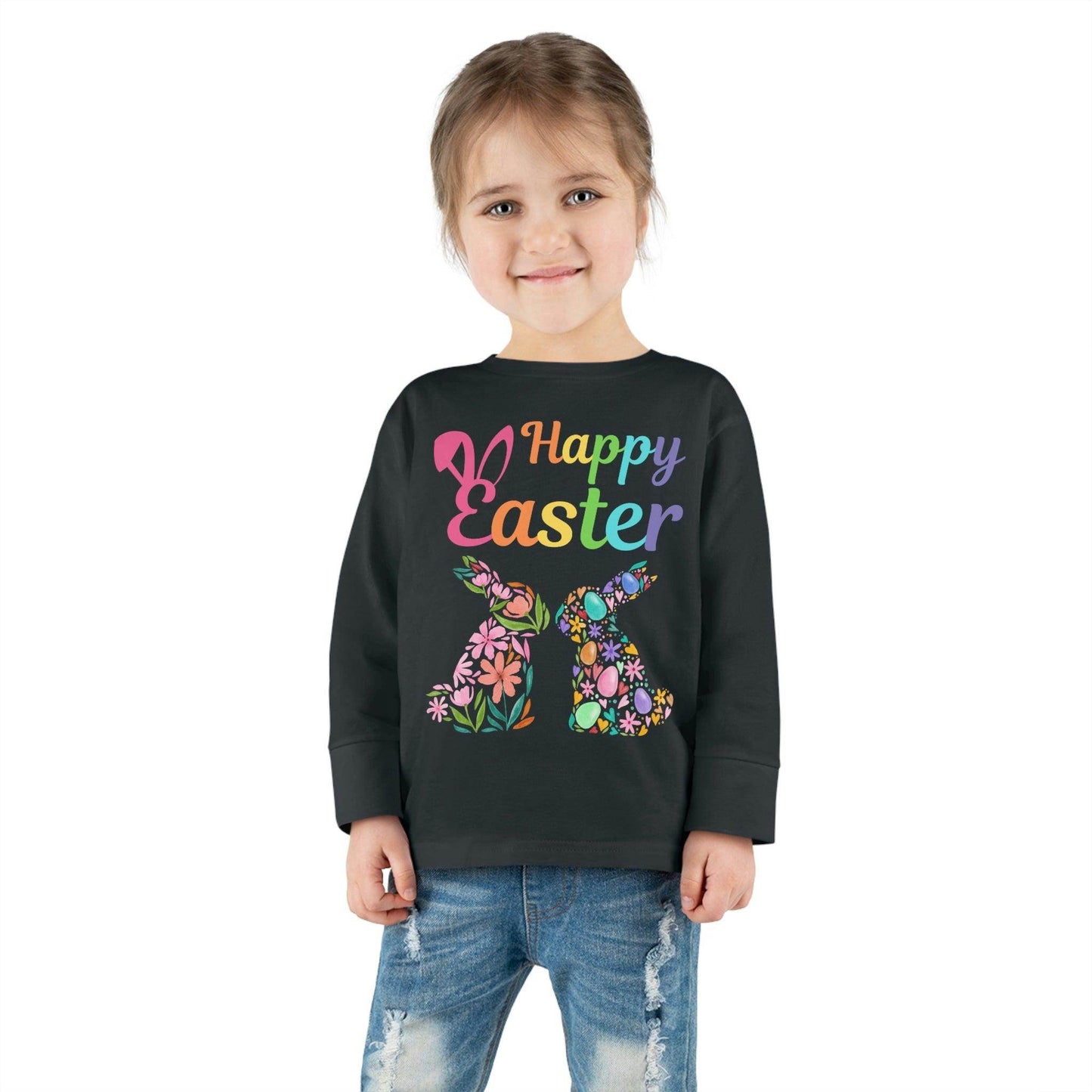 Happy Easter Toddler Long Sleeve Tee - Giftsmojo