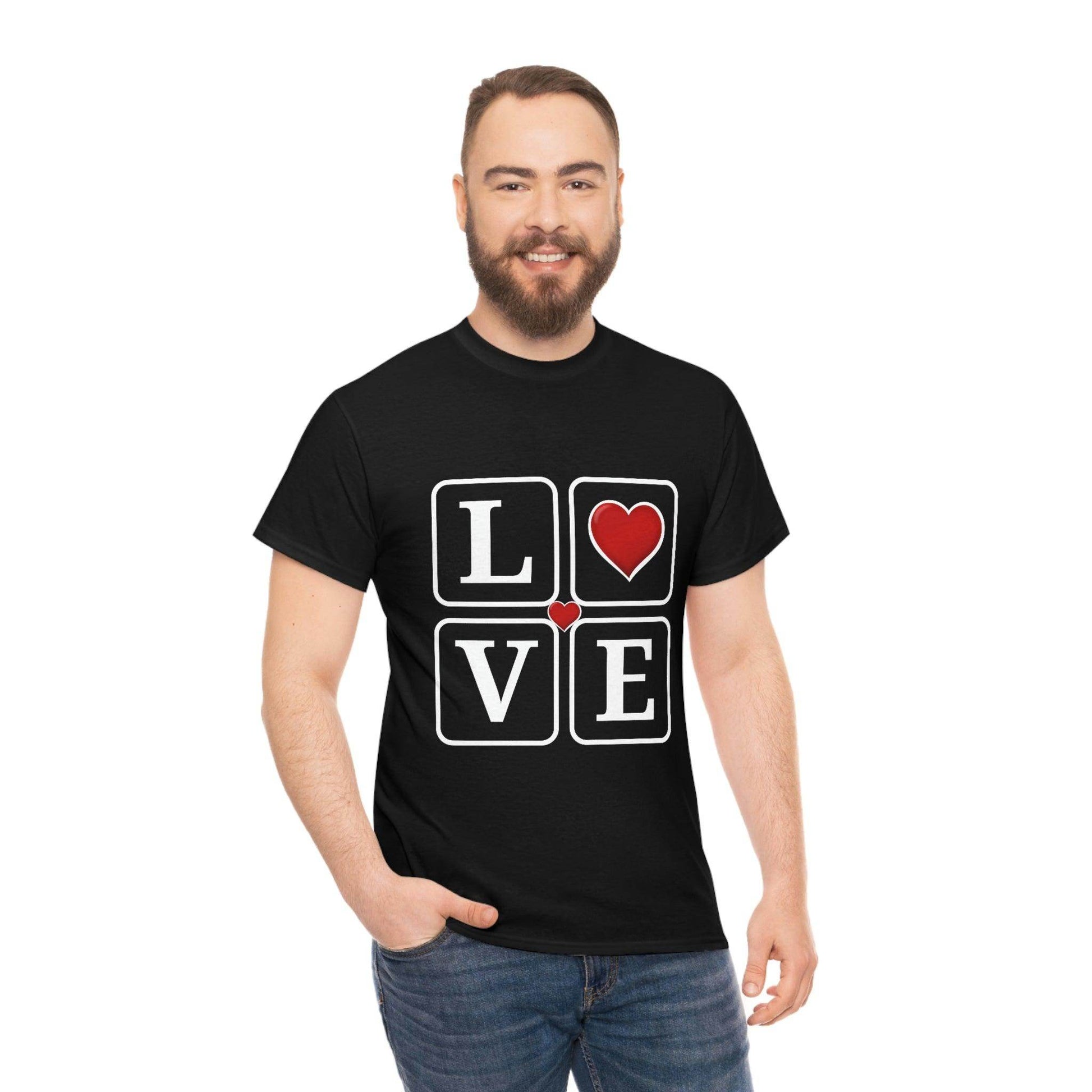 Love square Hearts Shirt, Great Gift for Valentine's day, birthday, engagement, anniversary and many more - Giftsmojo