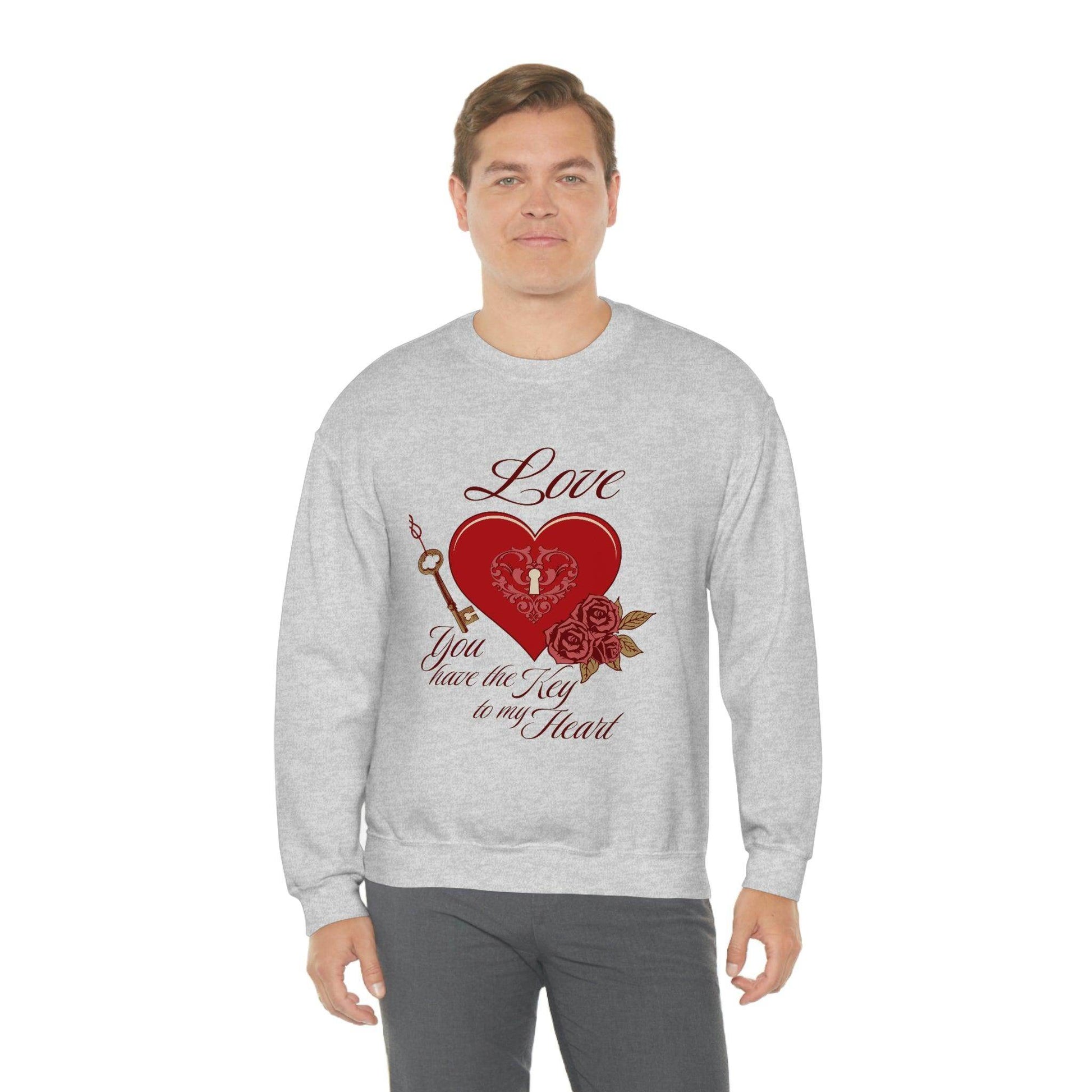 Love you have the key to my heart Sweatshirt - Giftsmojo