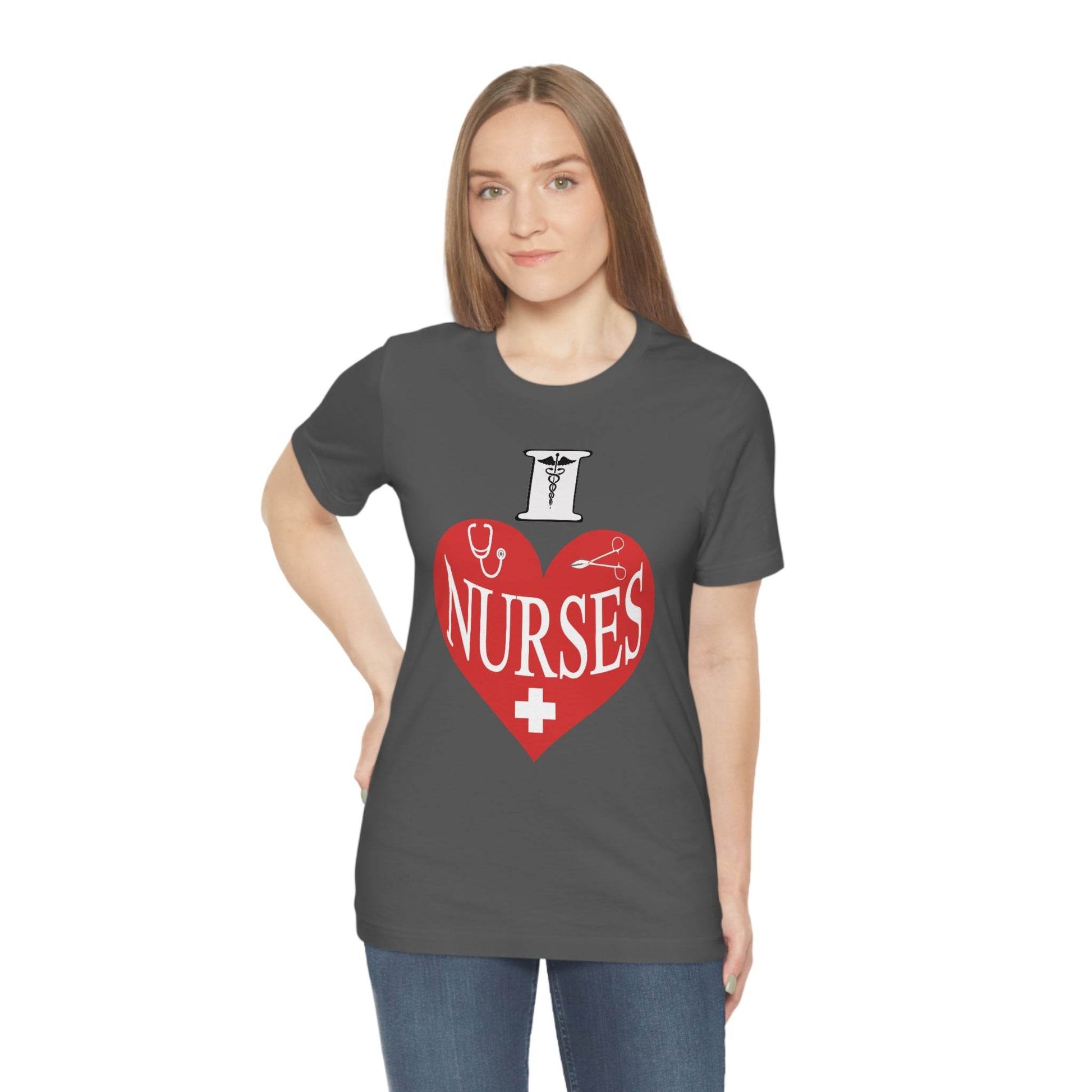 I love Nurses Tee - Giftsmojo