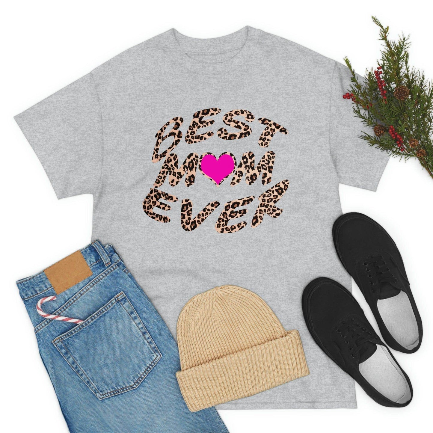 Best mom ever leopard print Tee - Giftsmojo