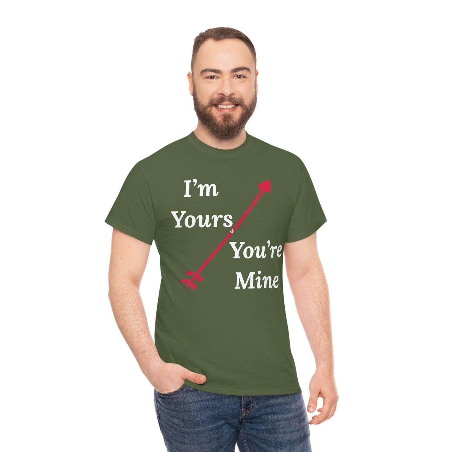 I'm Yours and You're Mine Cotton Tee - Giftsmojo