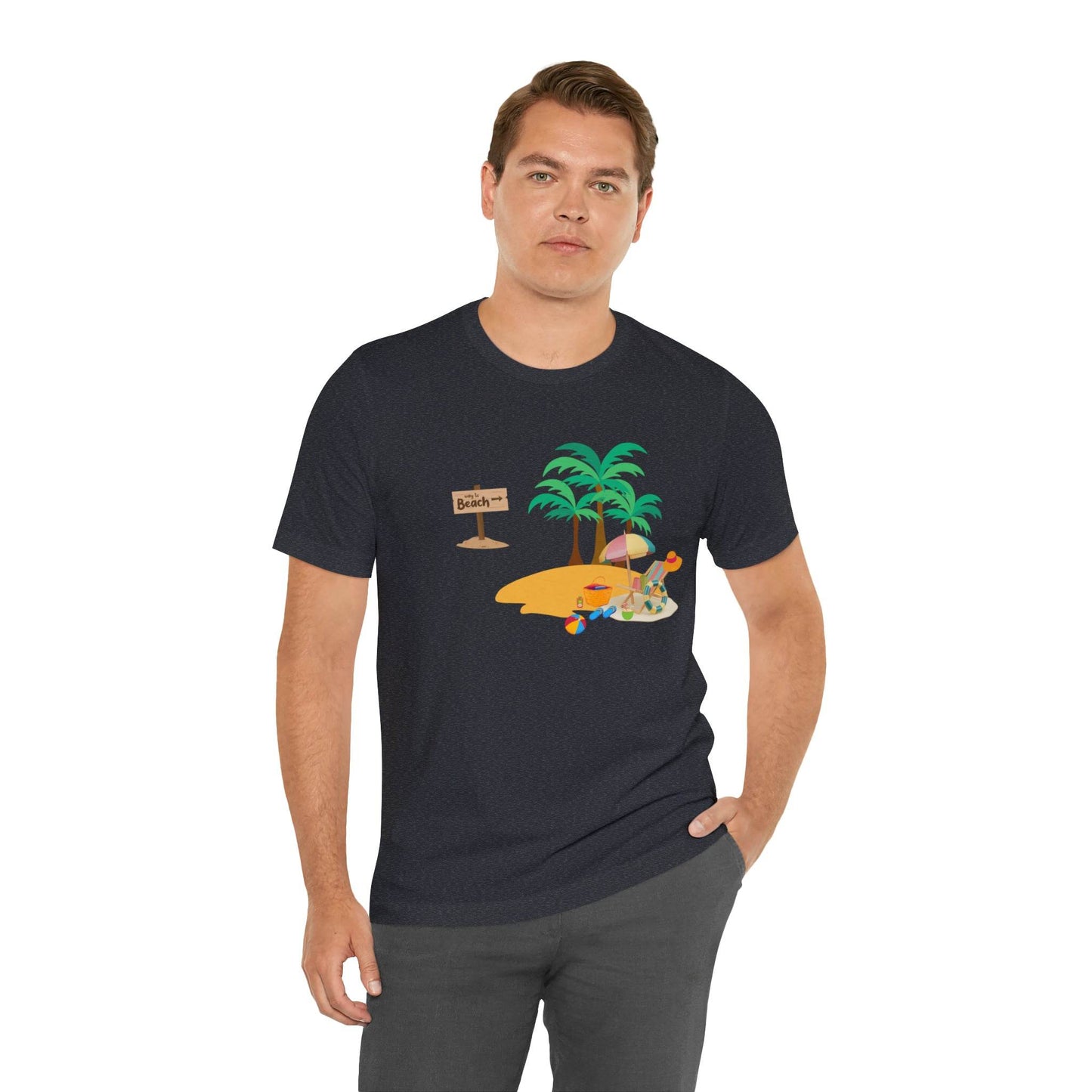 Beach shirt, Beach t-shirt, Summer shirt, Beachwear, Beach fashion, Tropical print, Trendy design, Stylish beach apparel - Giftsmojo