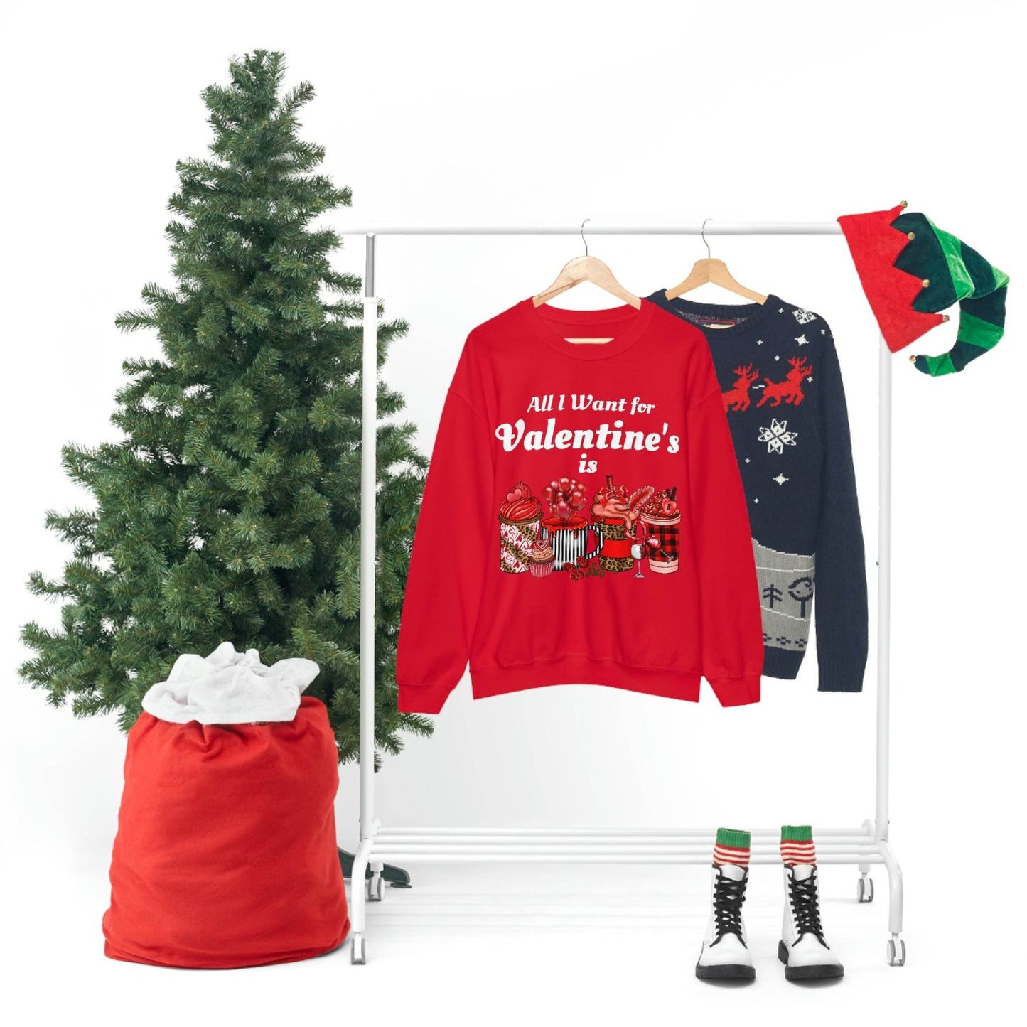 All I want for Valentines is Coffee Sweatshirt - Giftsmojo