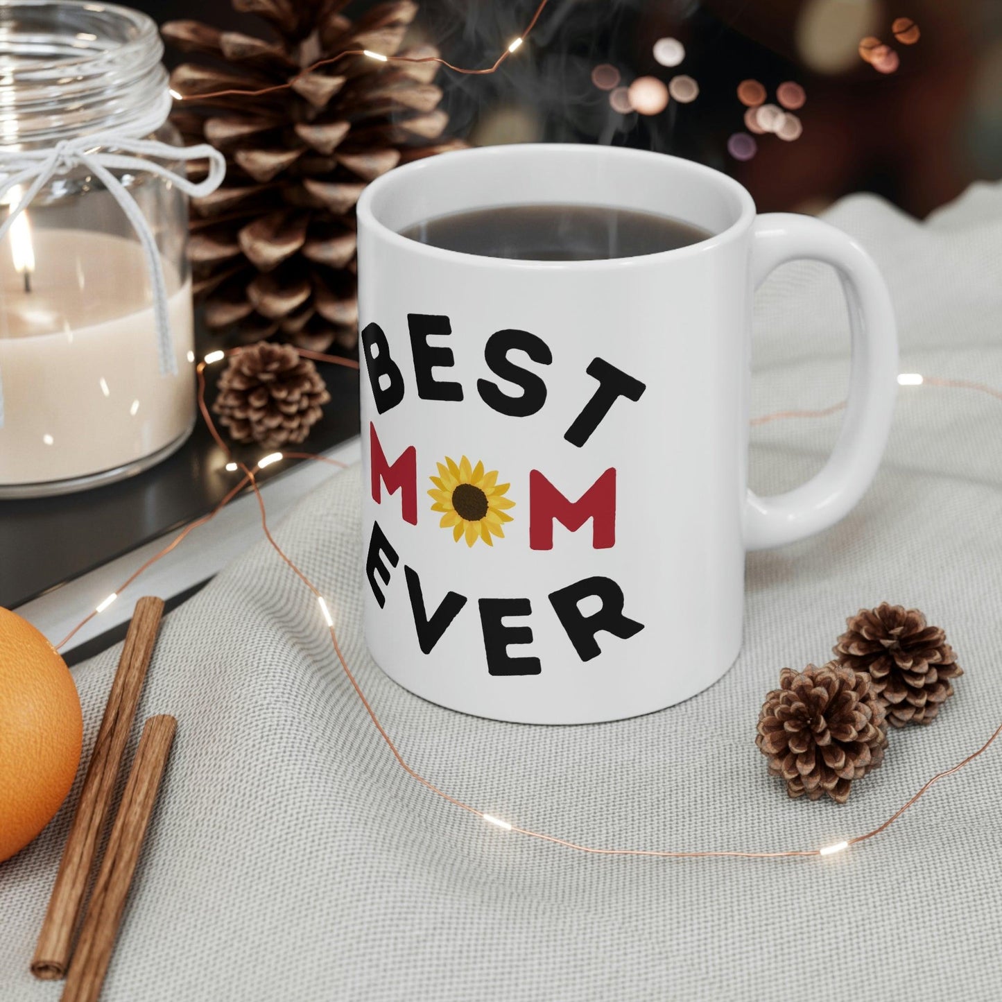 Best Mom Ever Mug, gift for mom on mothers day, Birthday gift for mom, gift for her, coffee mug for her, hot cocoa mug, gift for coffee lover - Giftsmojo