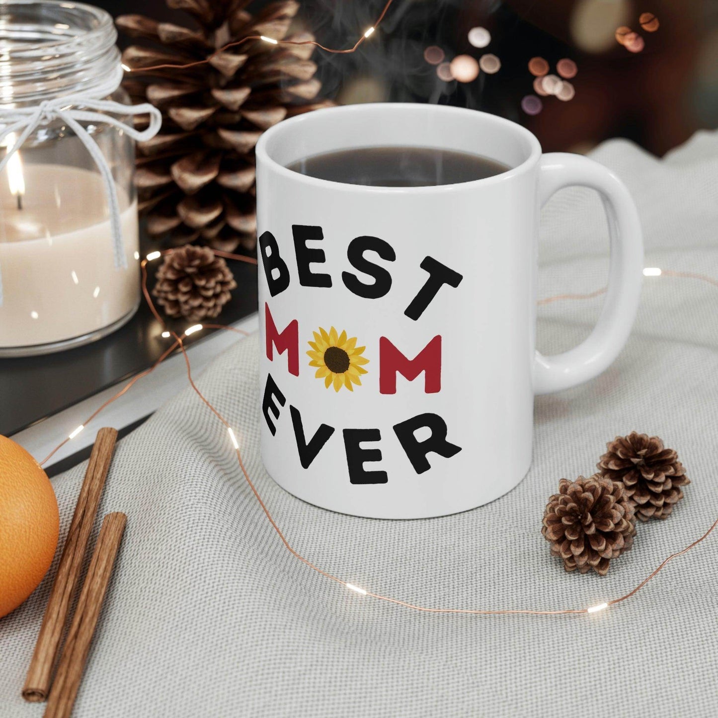 Best Mom Ever Mug, gift for mom on mothers day, Birthday gift for mom, gift for her, coffee mug for her, hot cocoa mug, gift for coffee lover - Giftsmojo