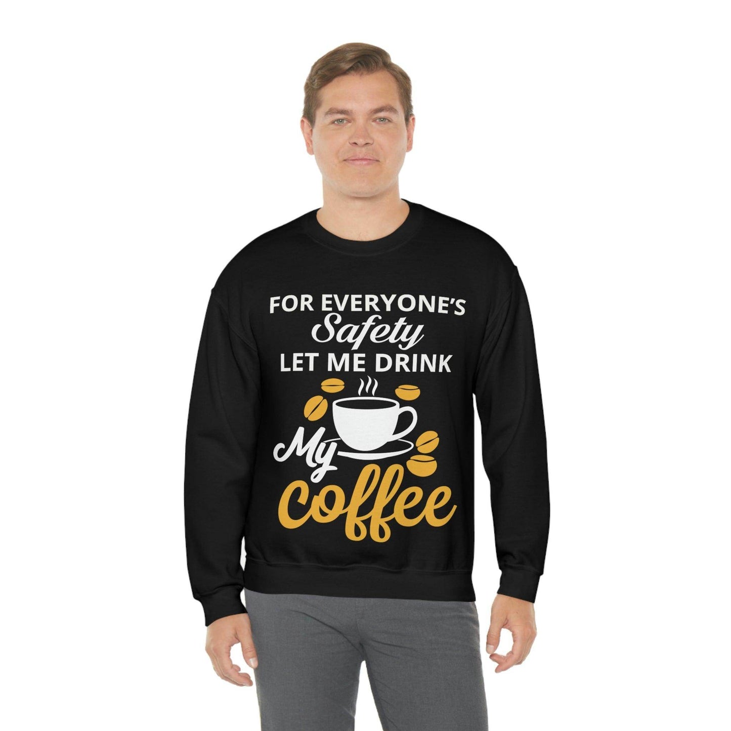 Coffee tee Unisex Heavy Blend™ Crewneck Sweatshirt - Giftsmojo