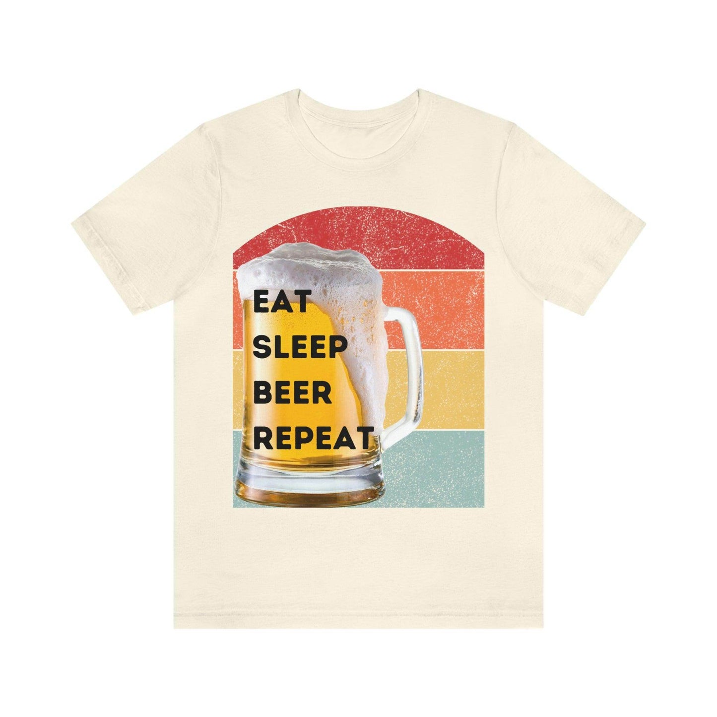 Retro shirt Eat Sleep Beer Repeat - funny beer shirt - Giftsmojo