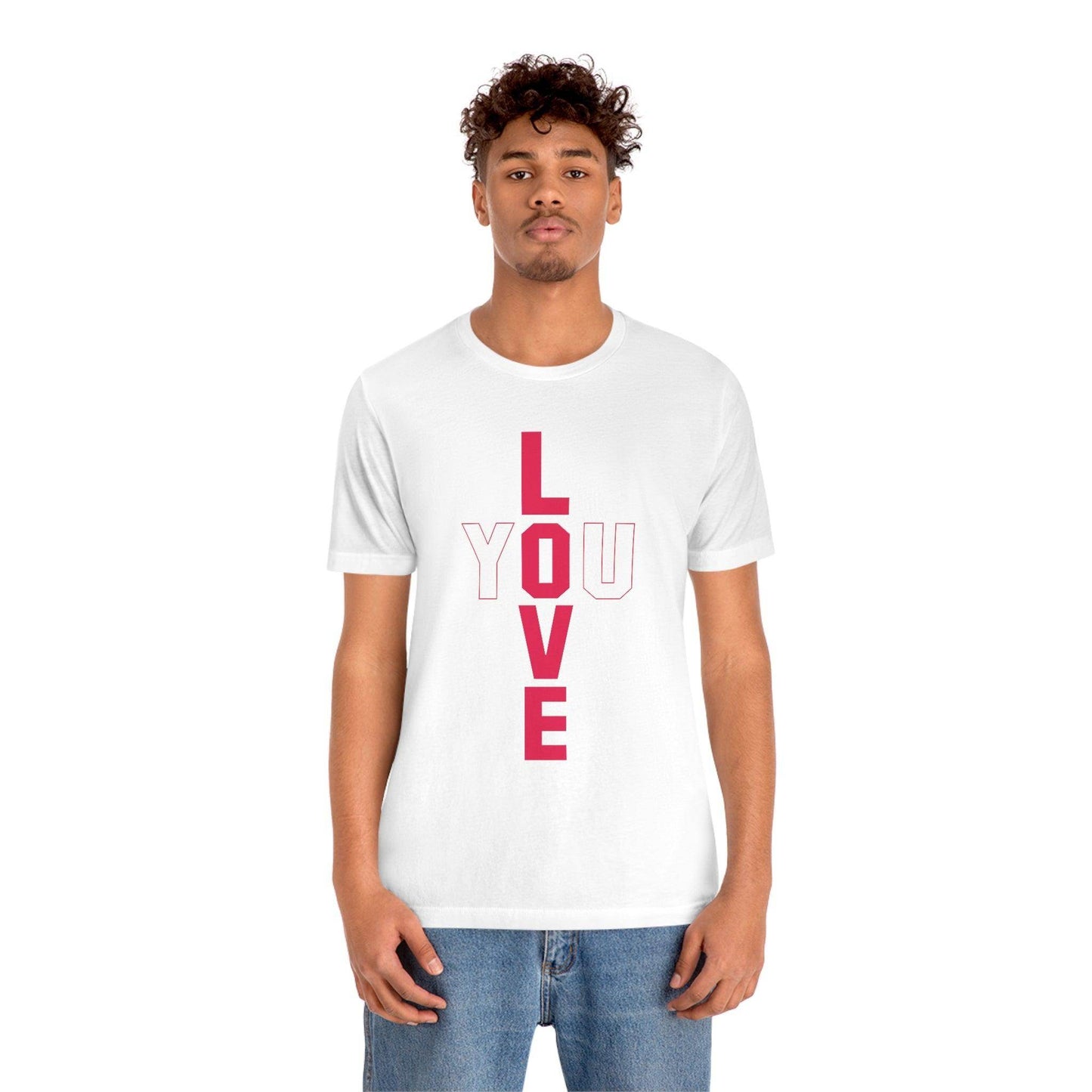 T-shape Love you Tee - Giftsmojo