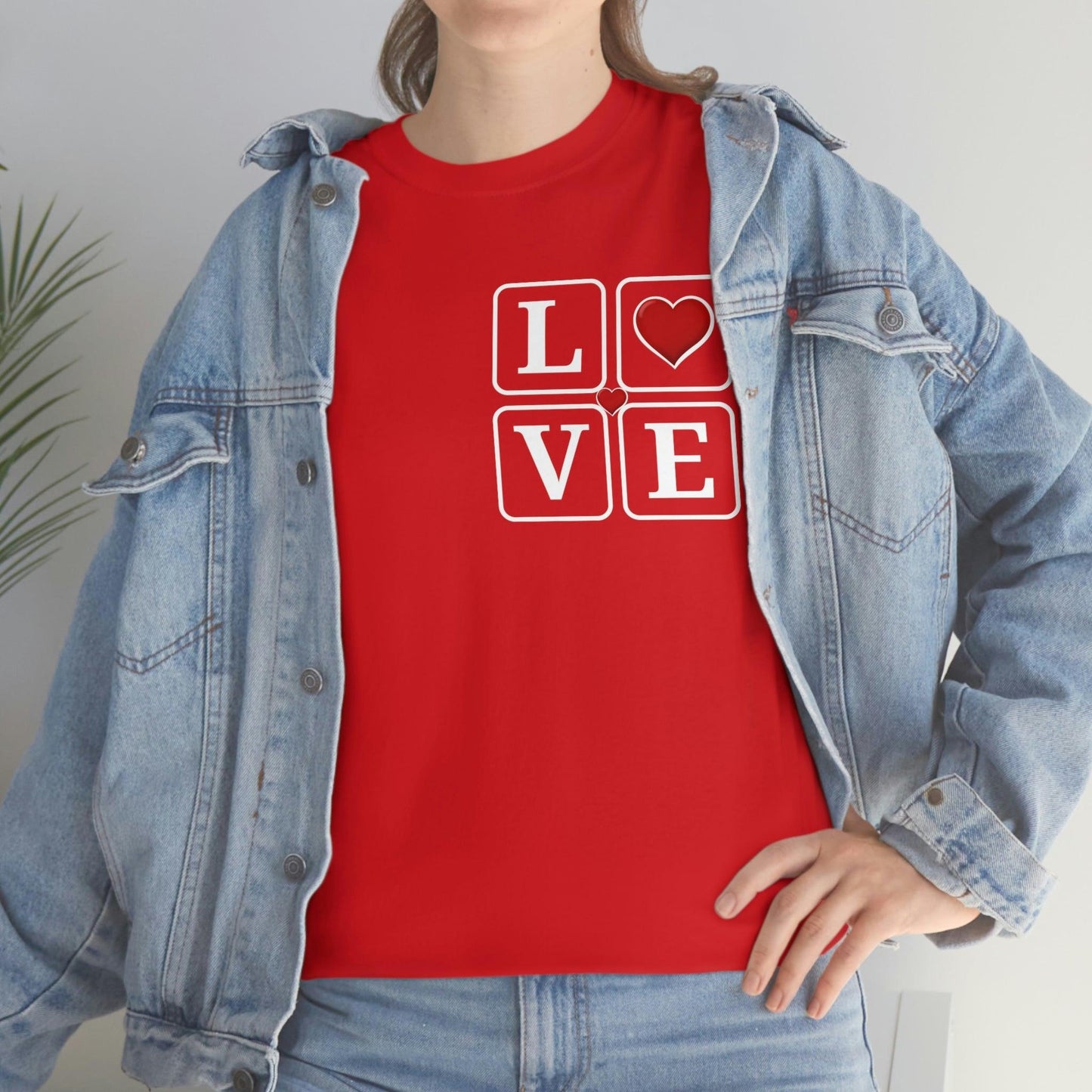 Love square Hearts T-shirt