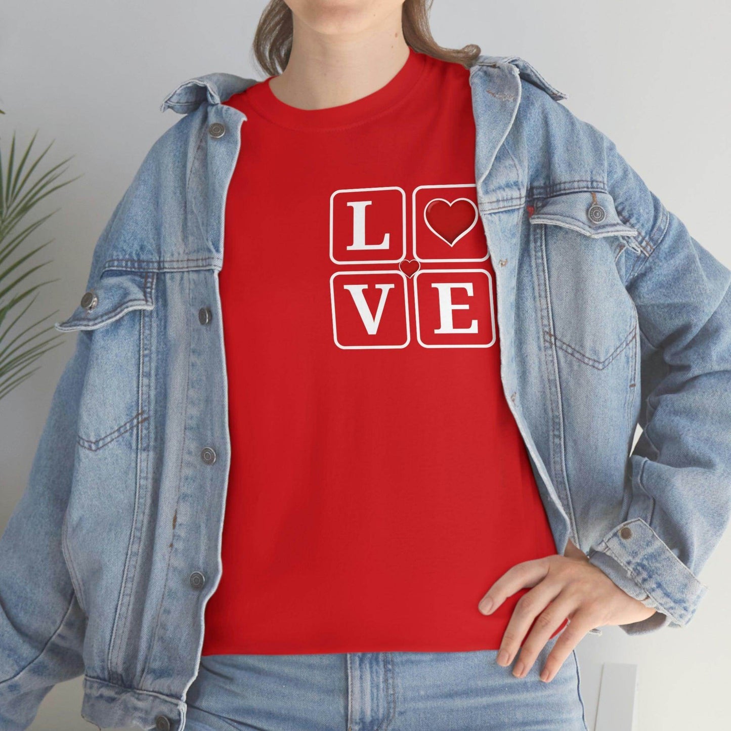Love square Hearts T-shirt - Giftsmojo