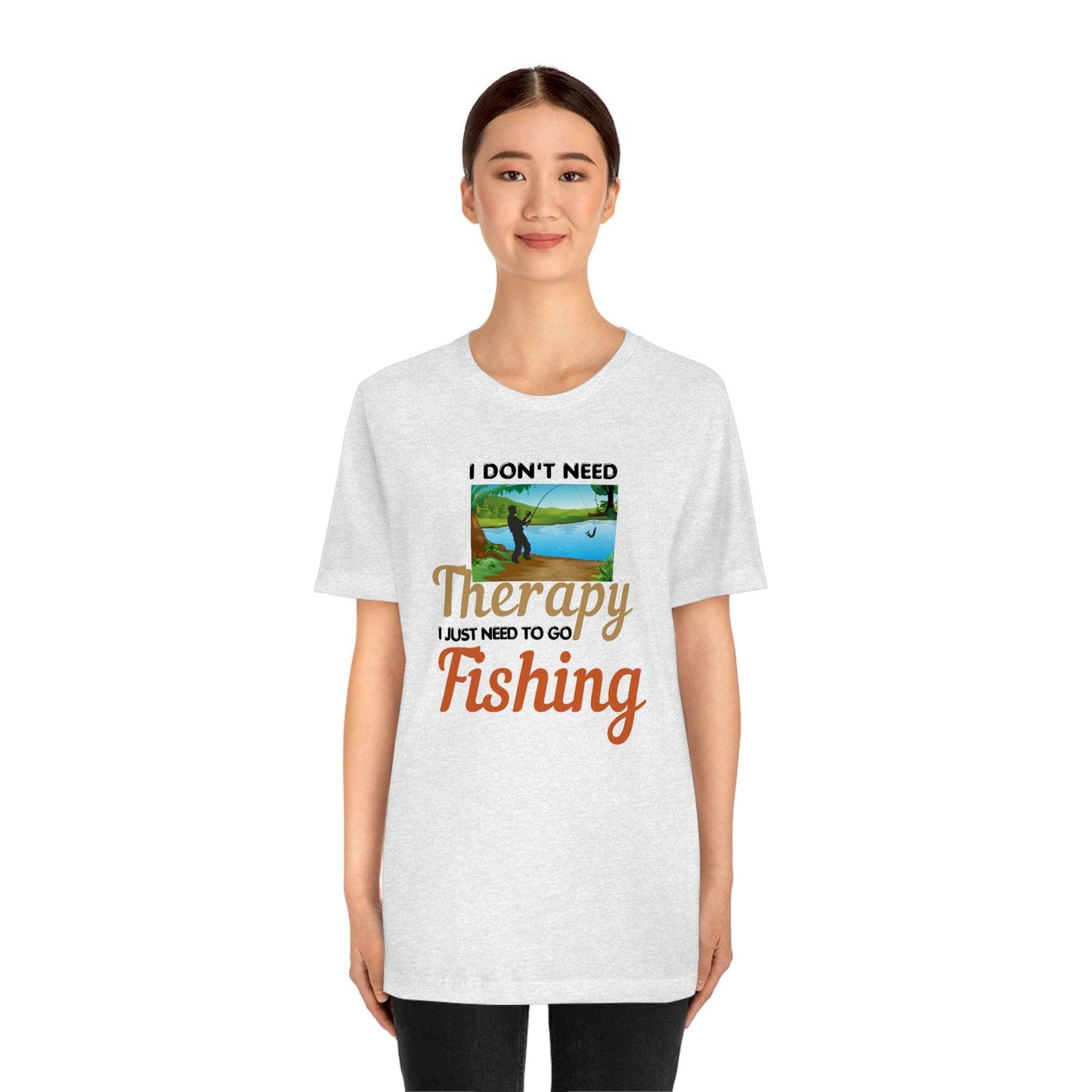 Fishing T-shirt dad shirt dad gift outdoor lover gift - fishing gift nature lover shirt I don't need therapy I just need to go Fishing shirt - Giftsmojo