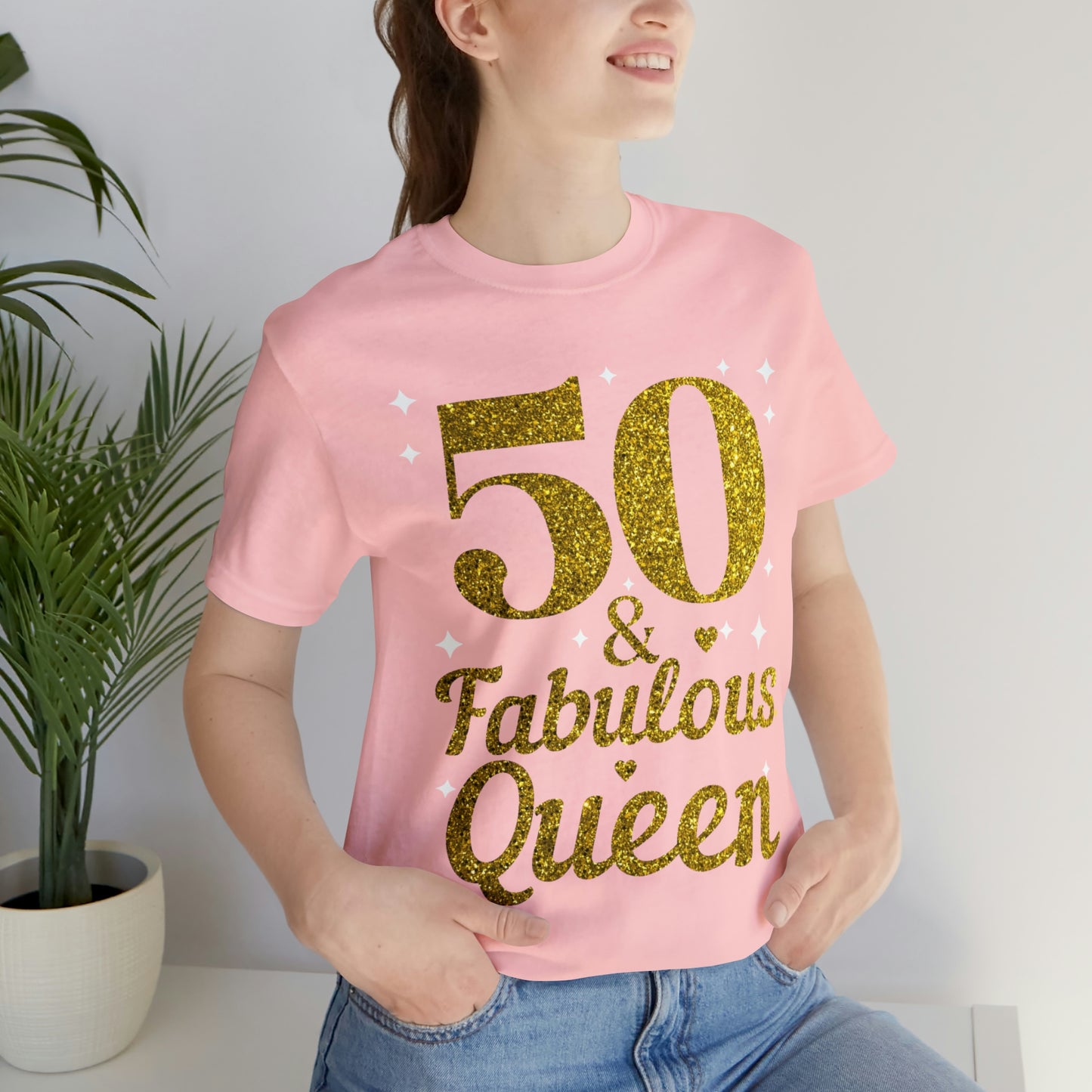 Funny 50th birthday shirt, 50th birthday Tshirt, 50 and fabulous Queen, birthday queen shirt, Gift for 50th birthday, Vintage shirt, birthday gift, birthday girl shirt, mom’s birthday gift, mom gift, wife gift,