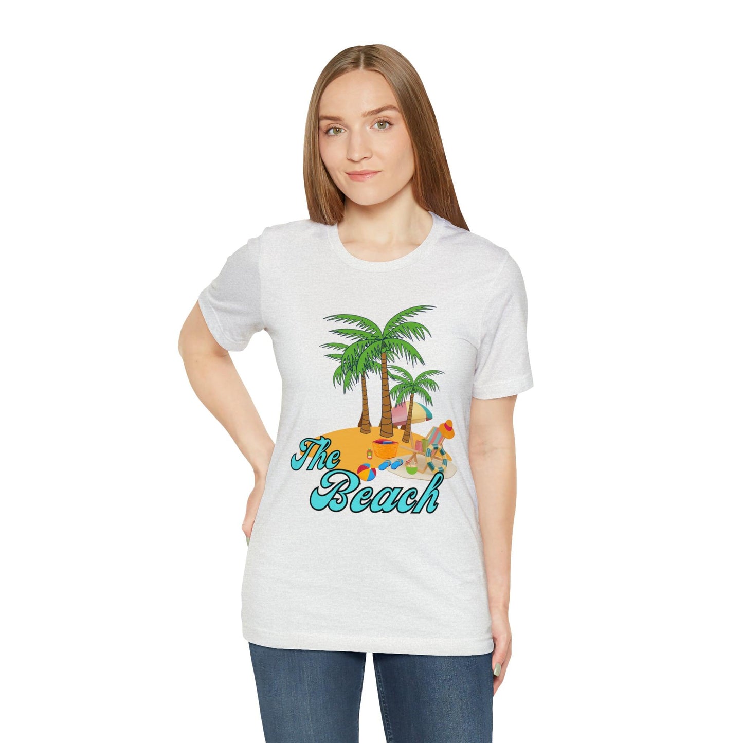The Beach shirt, Beach t-shirt, Summer shirt, Beachwear, Beach fashion, Tropical print, Trendy design, Stylish beach apparel