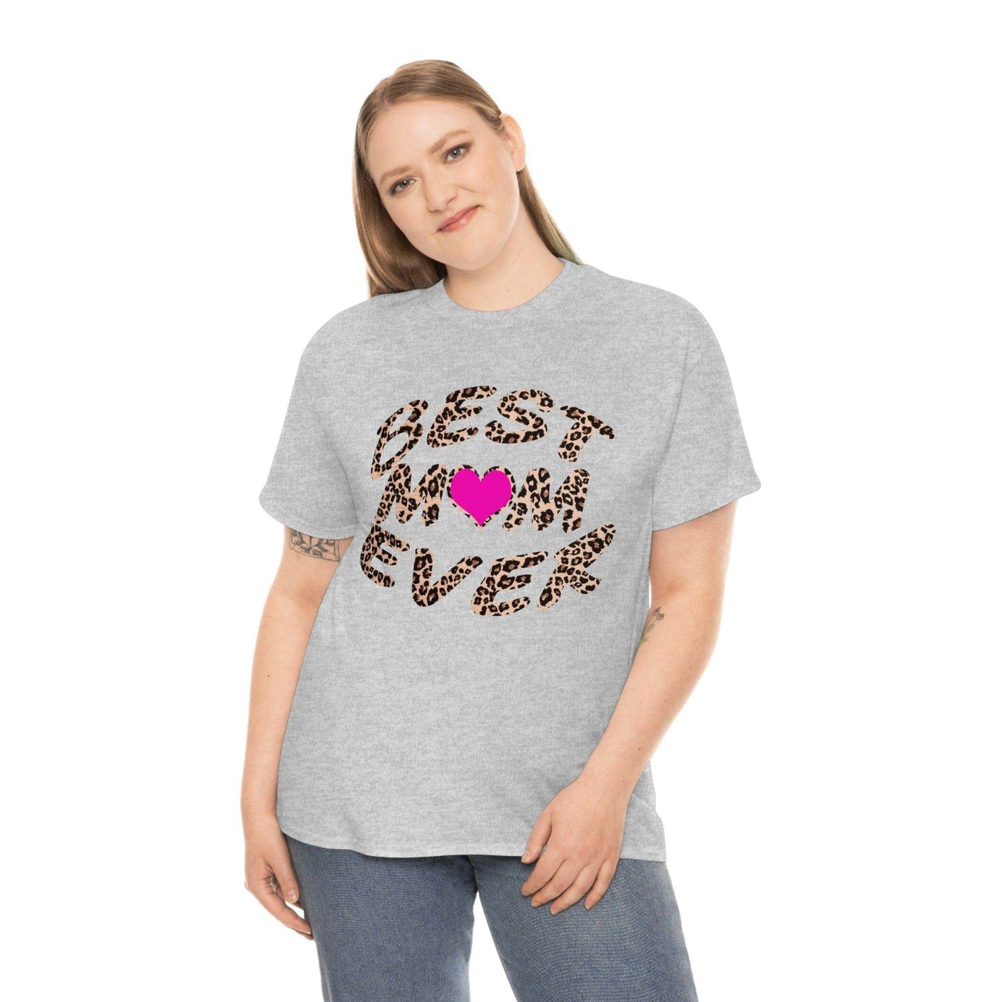 Best mom ever leopard print Tee - Giftsmojo