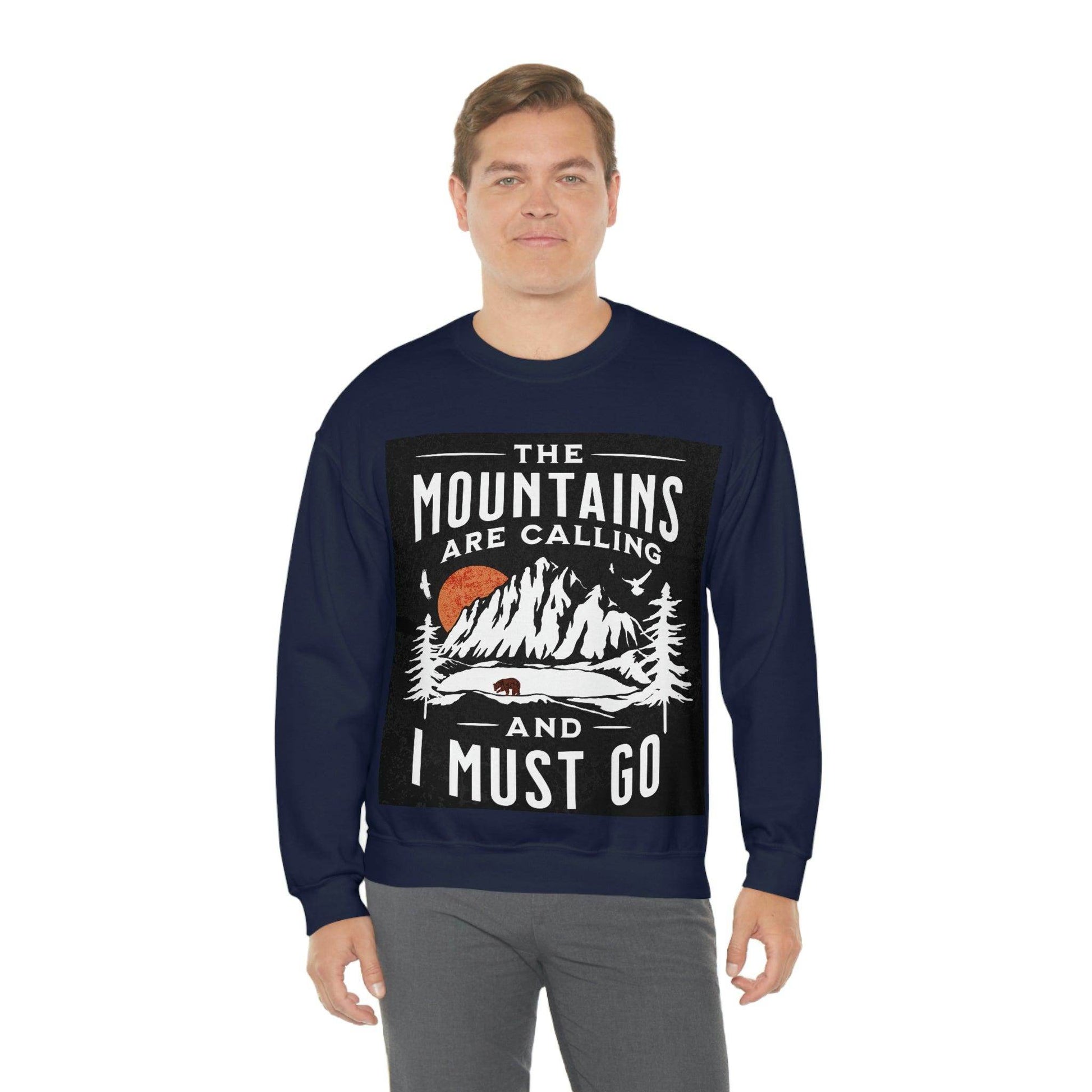 The Mountains are calling Crewneck Sweatshirt - Giftsmojo