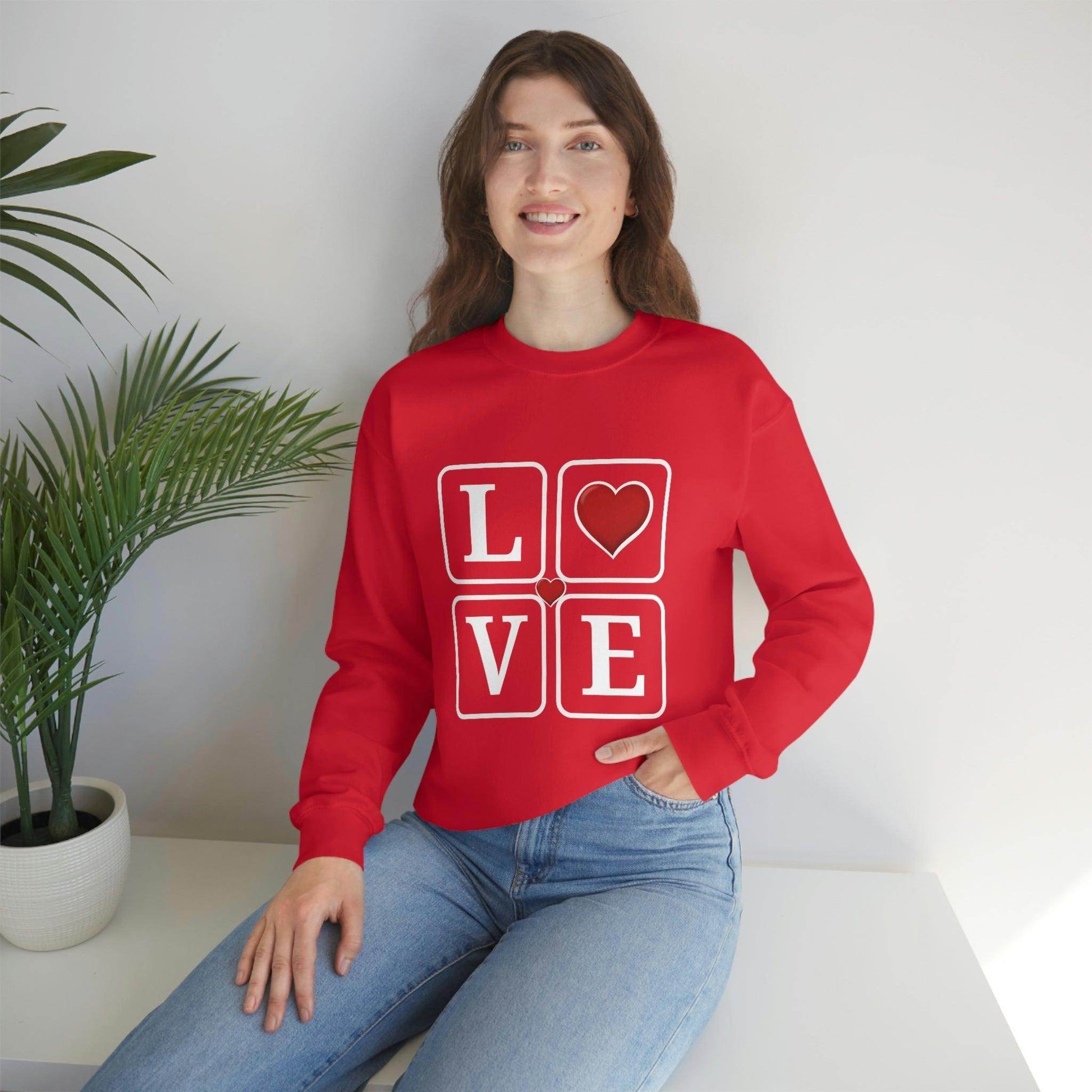 Love square Hearts Sweatshirt - Giftsmojo