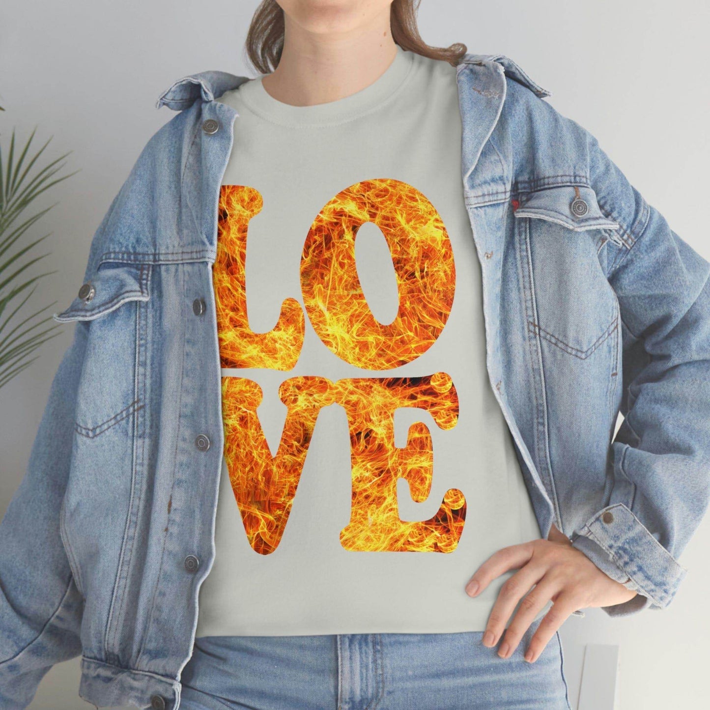 love fire big Tee - Giftsmojo