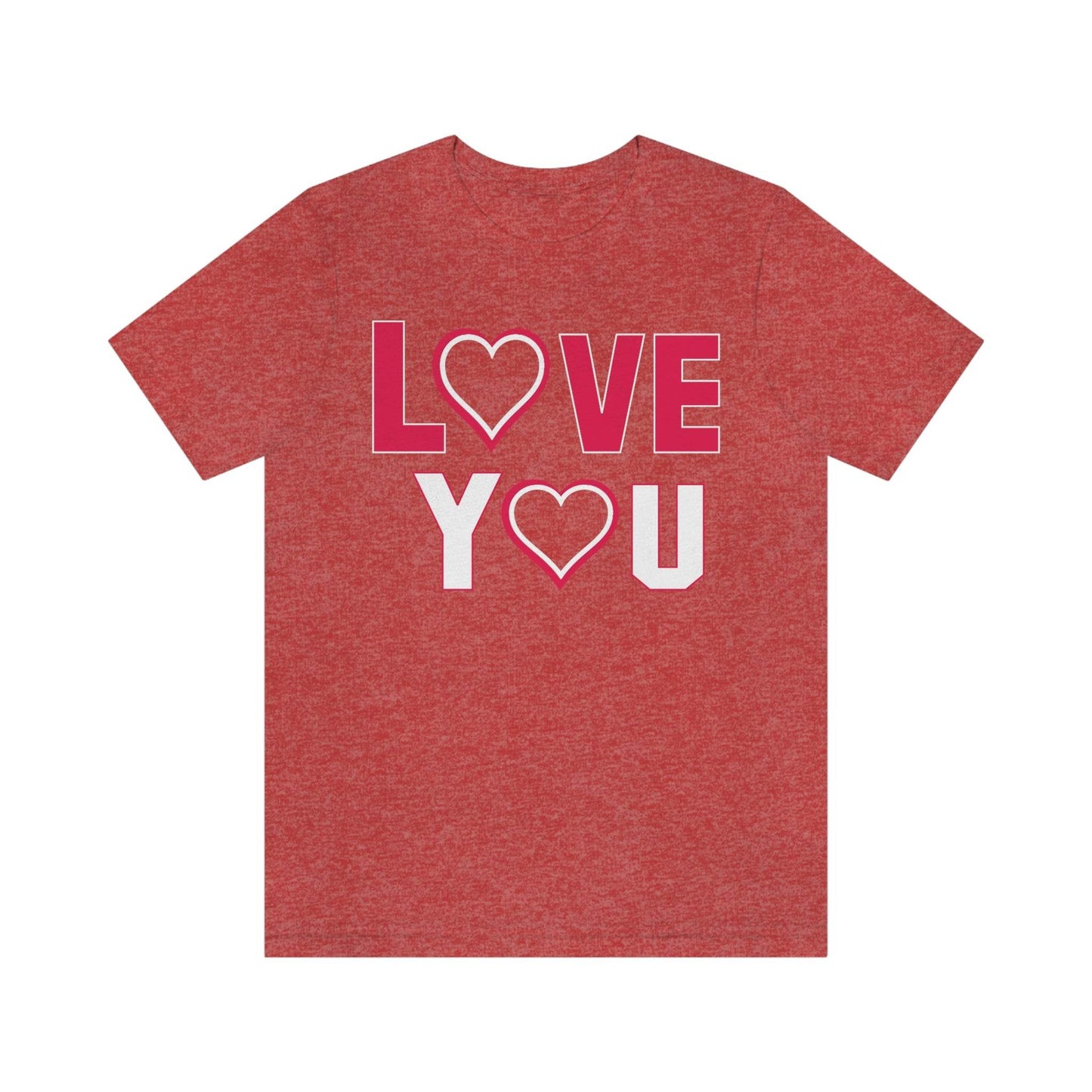 love you heart Tee - Giftsmojo