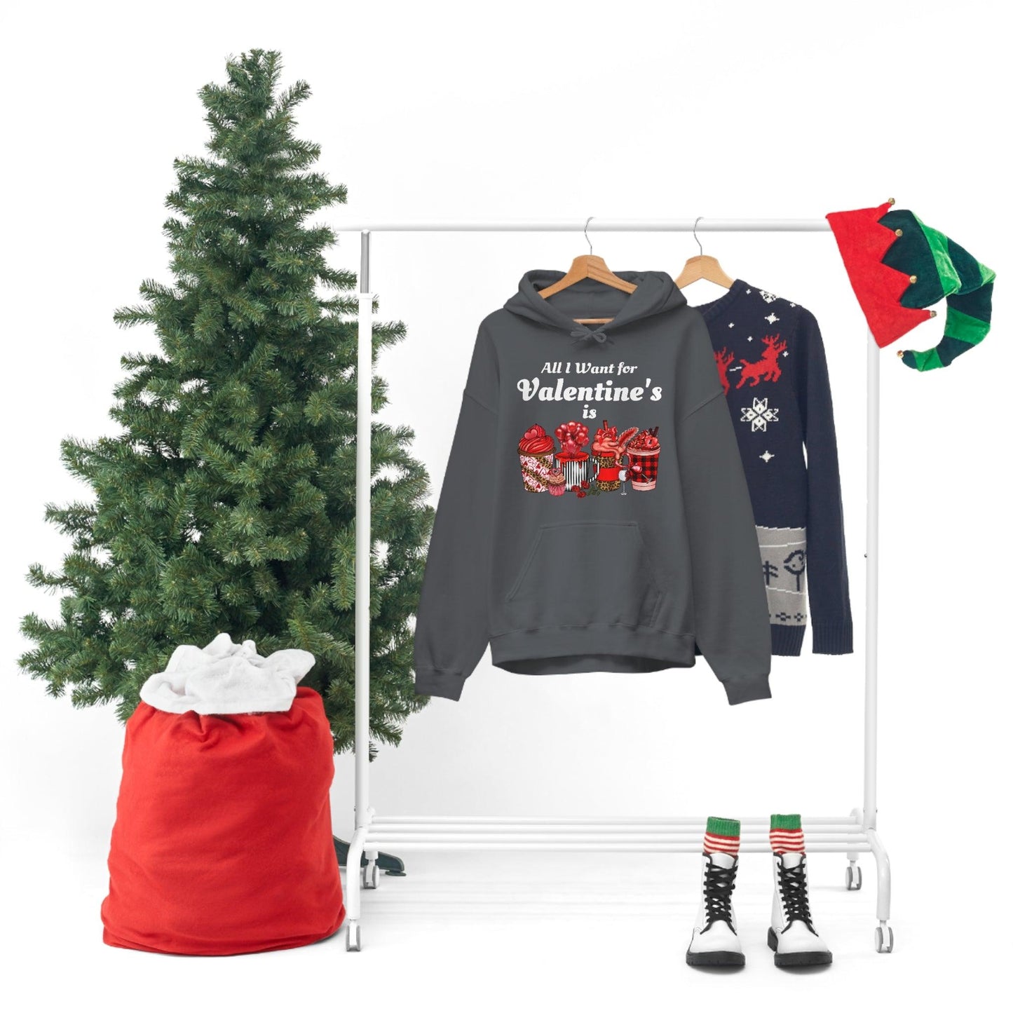 All I want for Valentine's is Coffee Hooded Sweatshirt