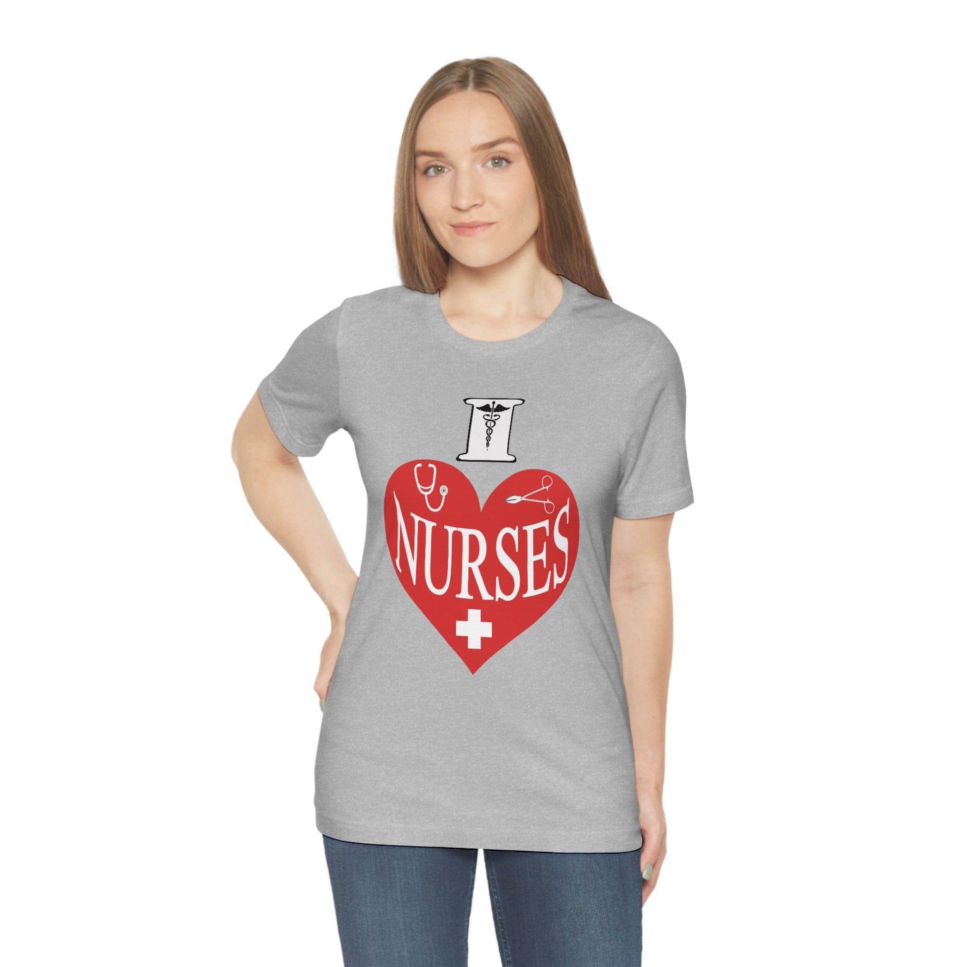 I love Nurses Tee - Giftsmojo