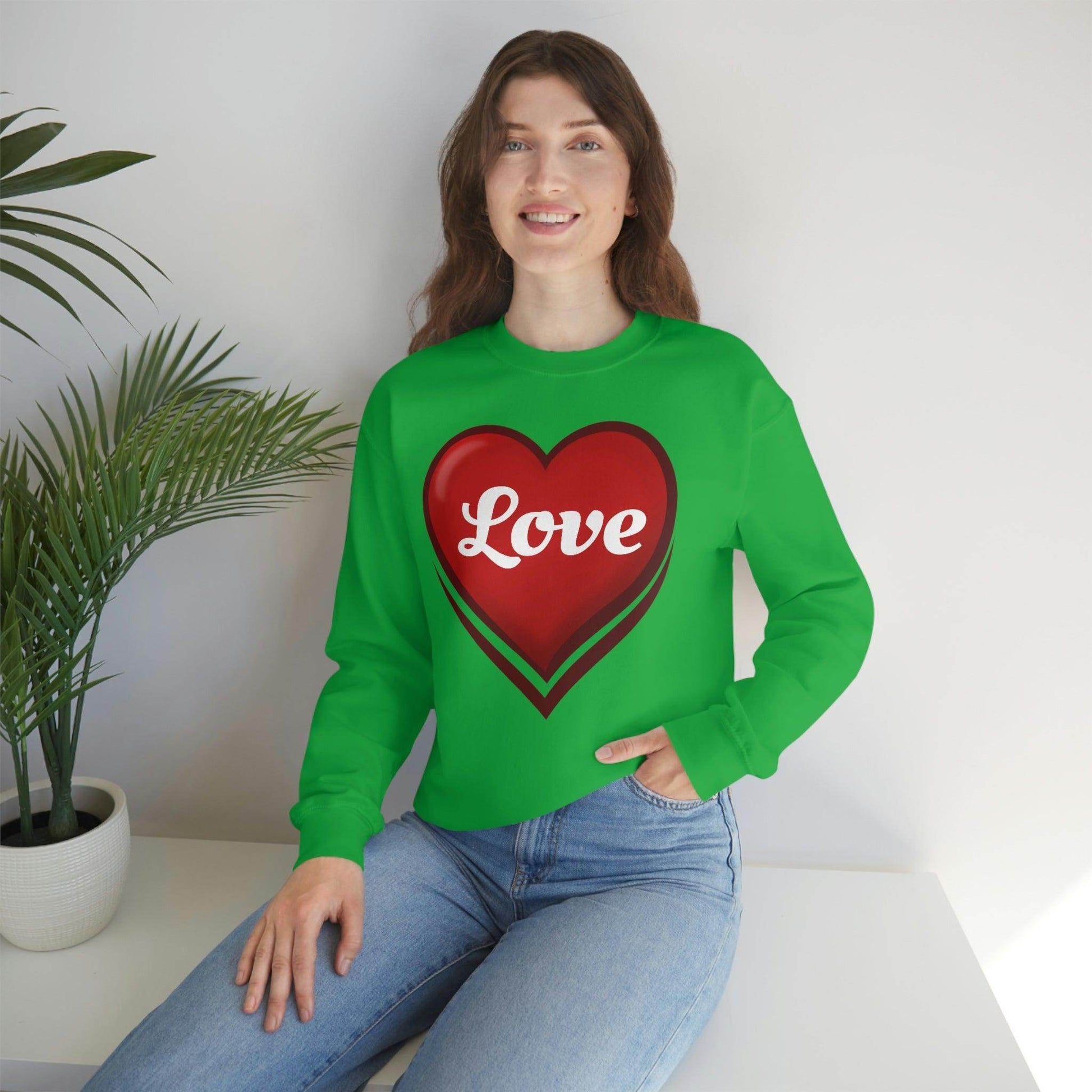 Love Sweatshirt, Valentine's Gift, - Giftsmojo