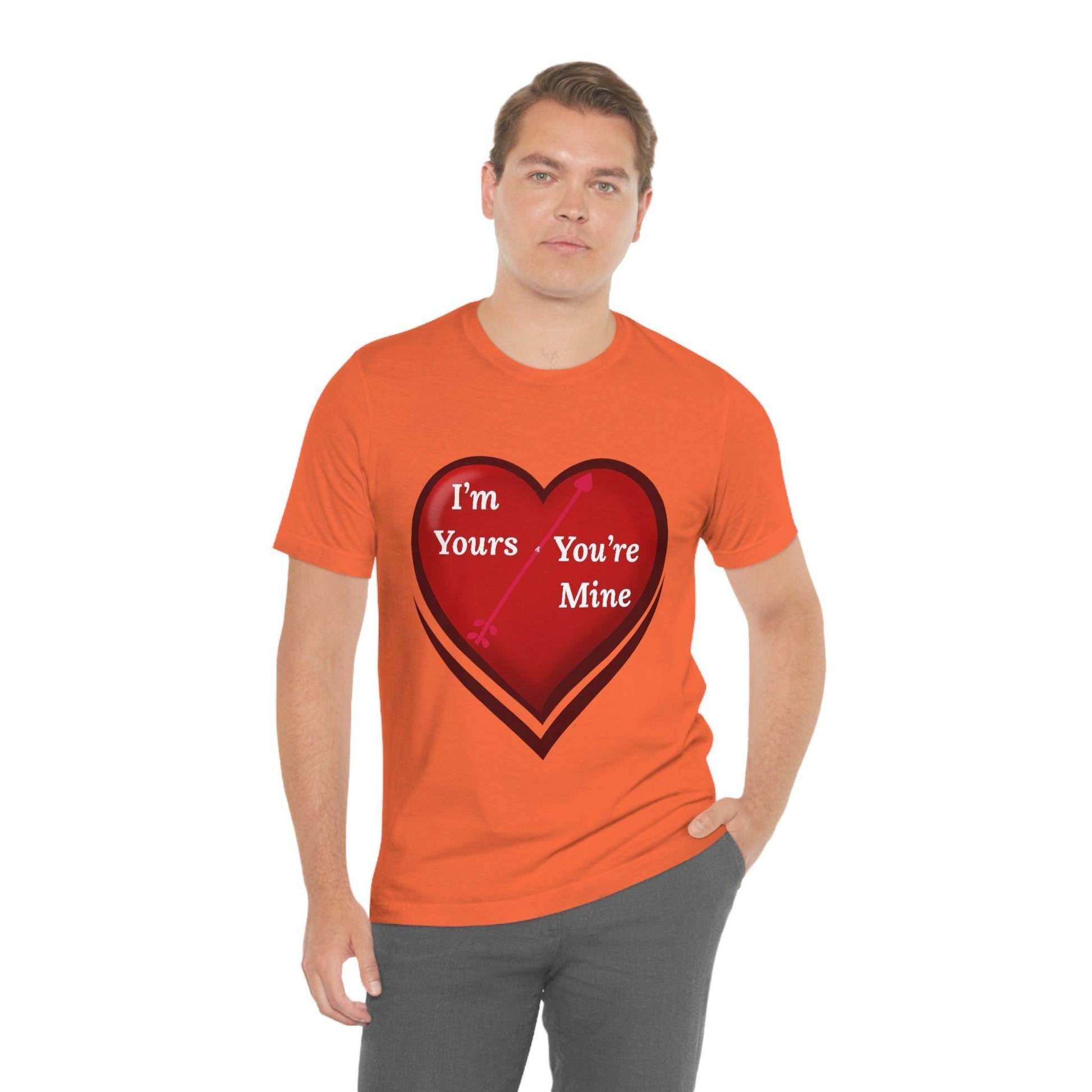 I'm Yours and You're Mine Heart Tee - Giftsmojo